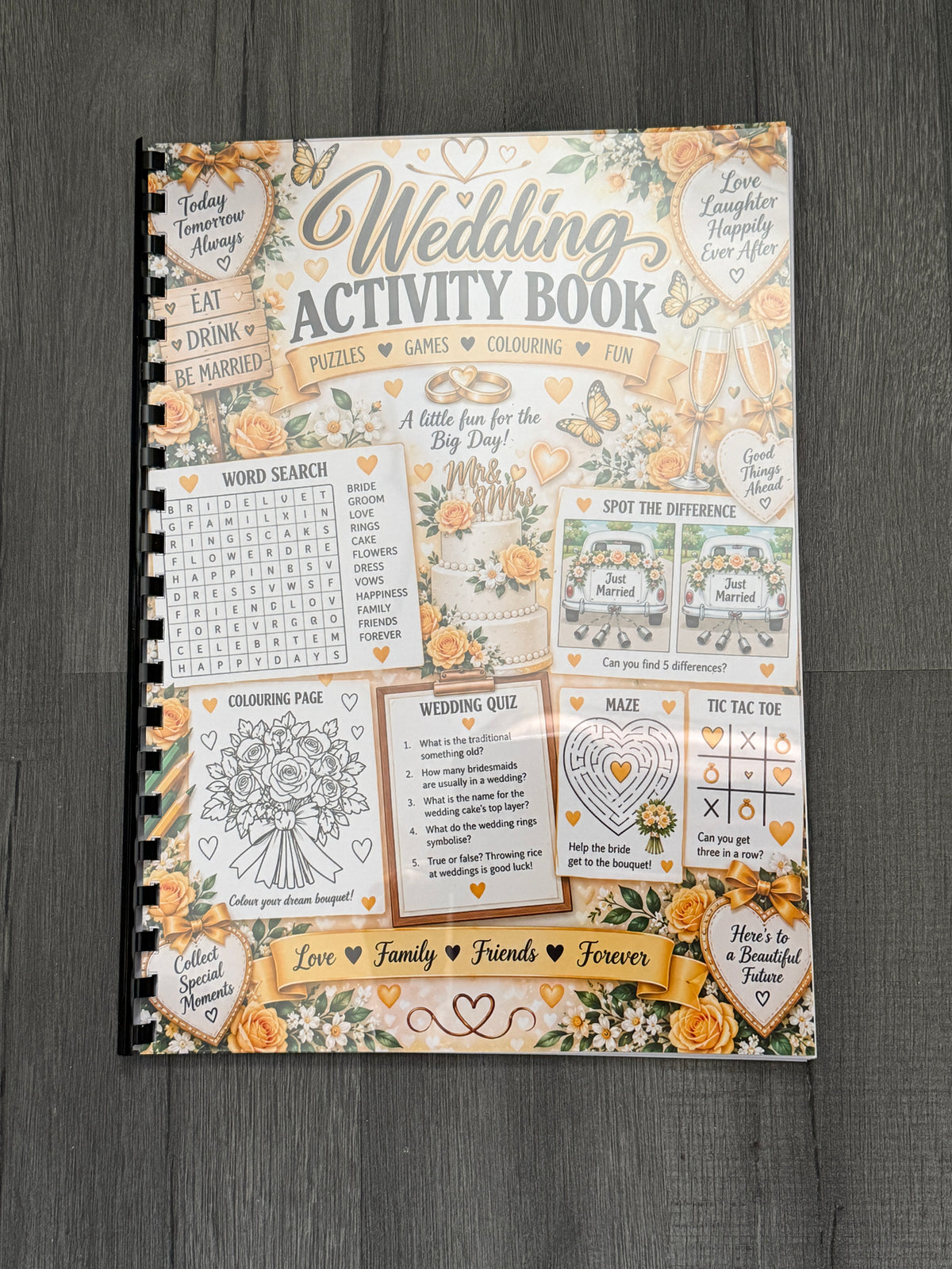 Wedding Activity Book for Children | Kids Wedding Colouring & Activity Book