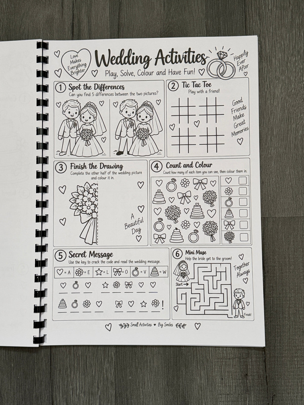 Wedding Activity Book for Children | Kids Wedding Colouring & Activity Book