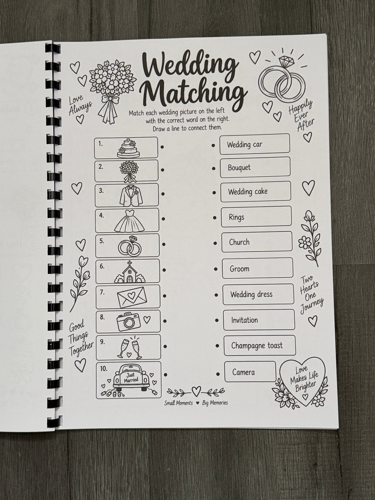 Wedding Activity Book for Children | Kids Wedding Colouring & Activity Book
