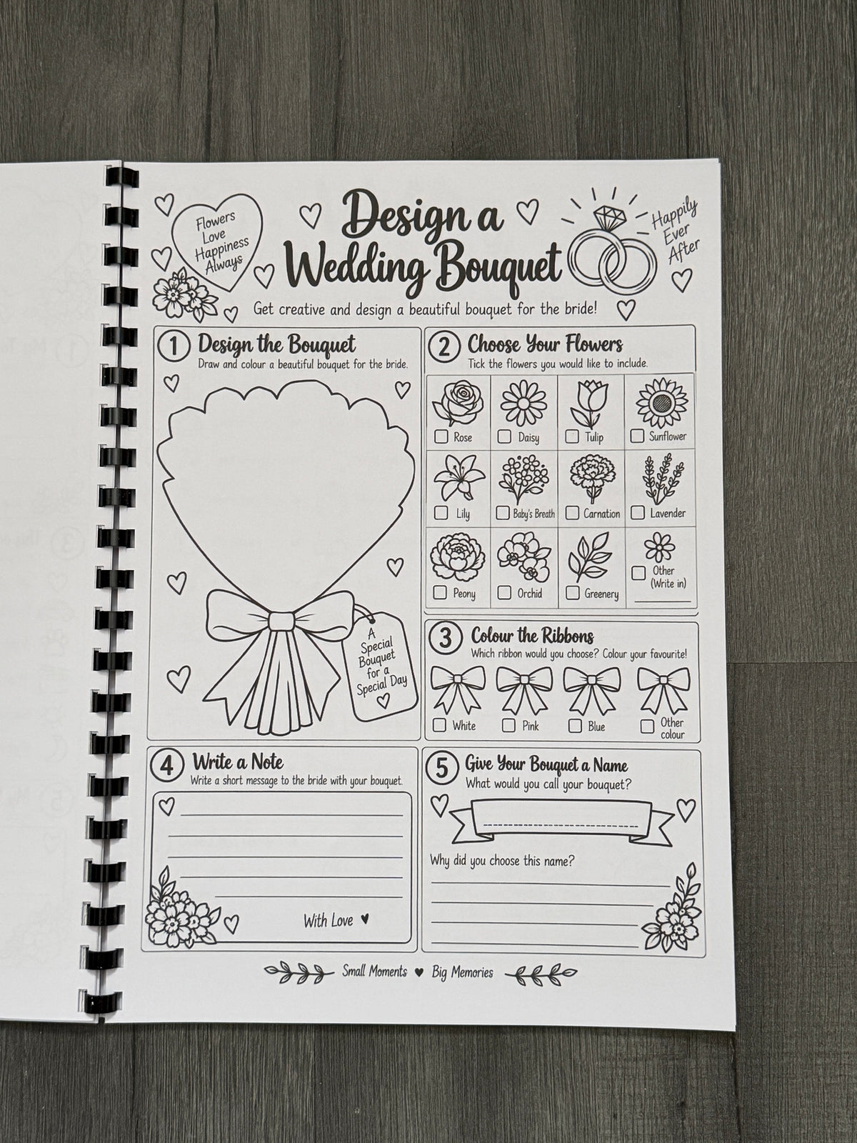 Wedding Activity Book for Children | Kids Wedding Colouring & Activity Book
