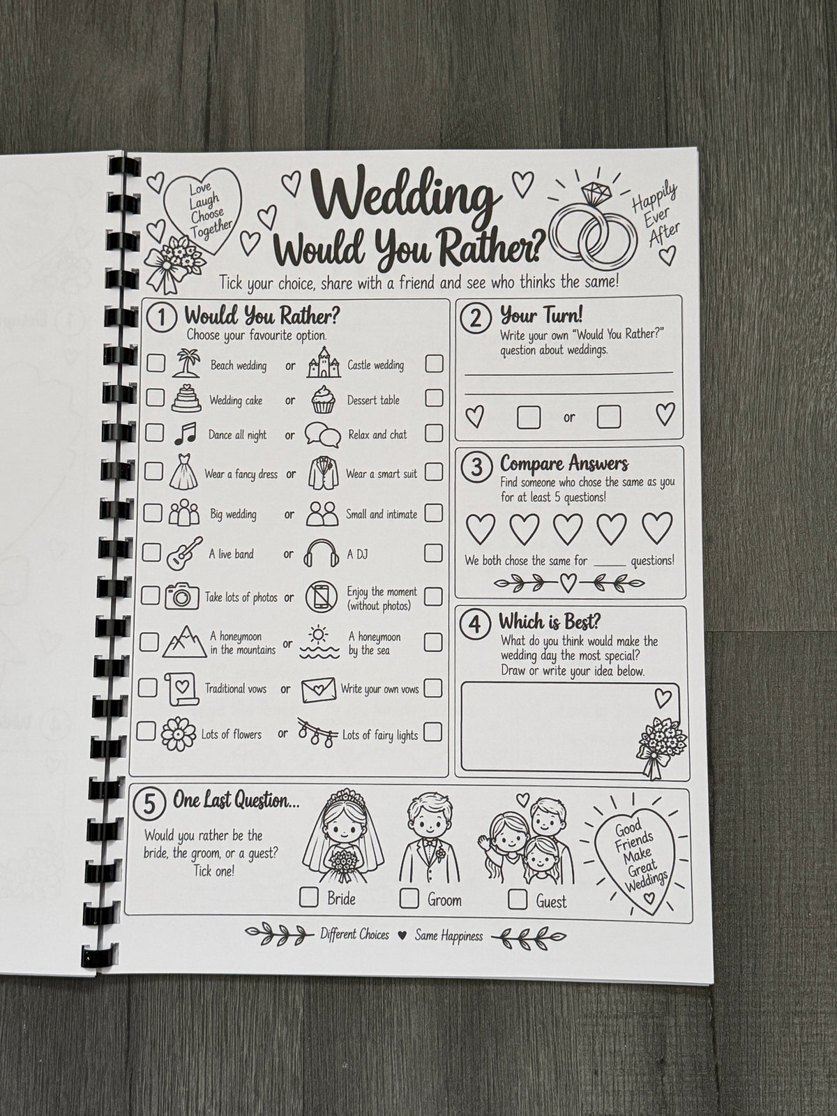 Wedding Activity Book for Children | Kids Wedding Colouring & Activity Book