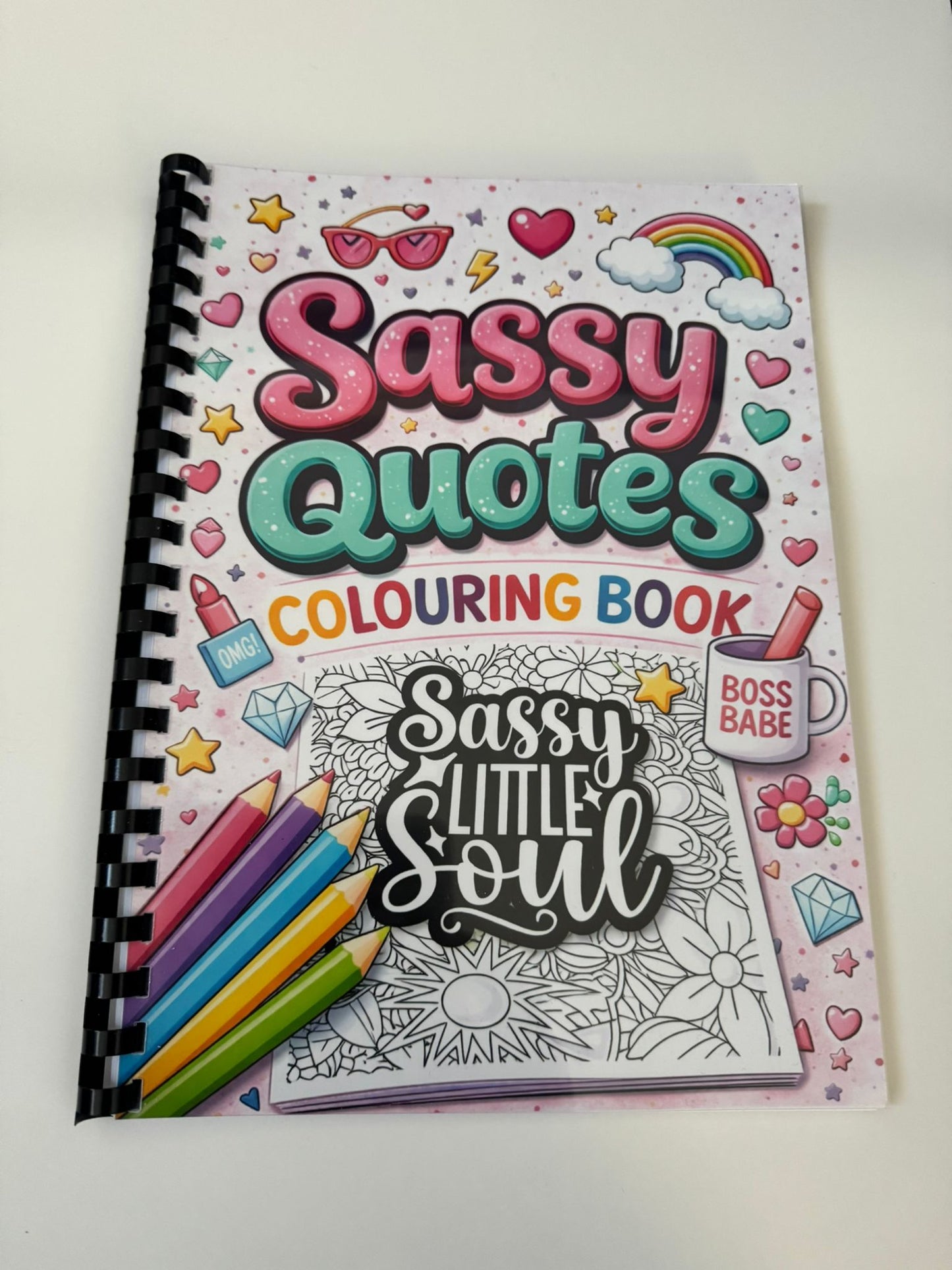 Sassy Quotes Colouring Book – Funny, Sarcastic & Sweary Sayings | 20+ Bold Colouring Pages for Adults