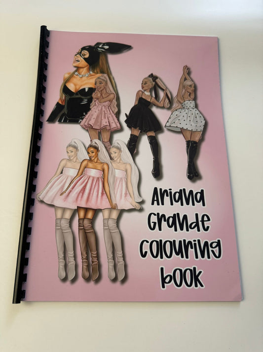 Ariana Grande Colouring Book | Pop Music Inspired A4 Colouring Book | Ariana Fan Gift