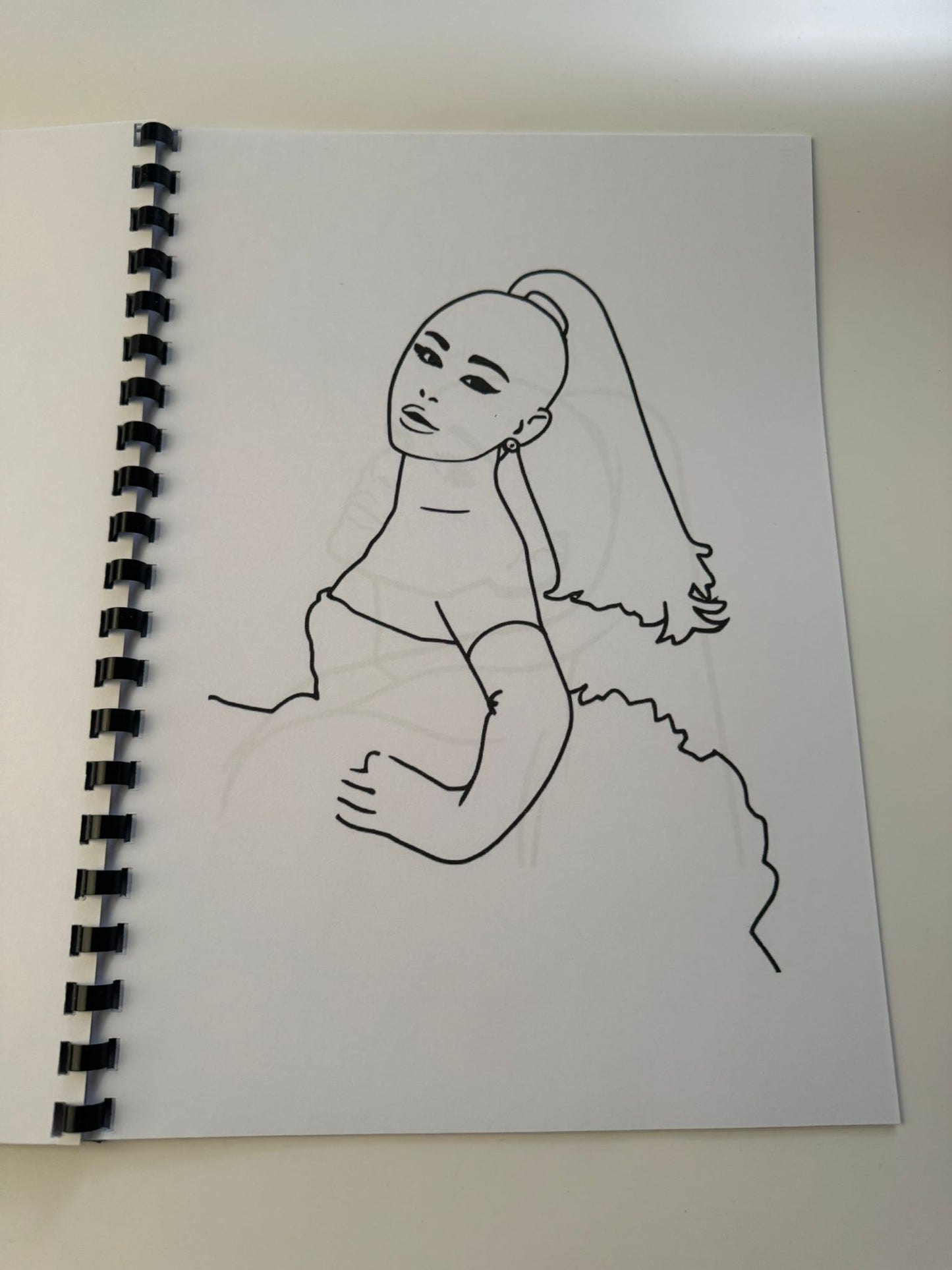 Ariana Grande Colouring Book | Pop Music Inspired A4 Colouring Book | Ariana Fan Gift