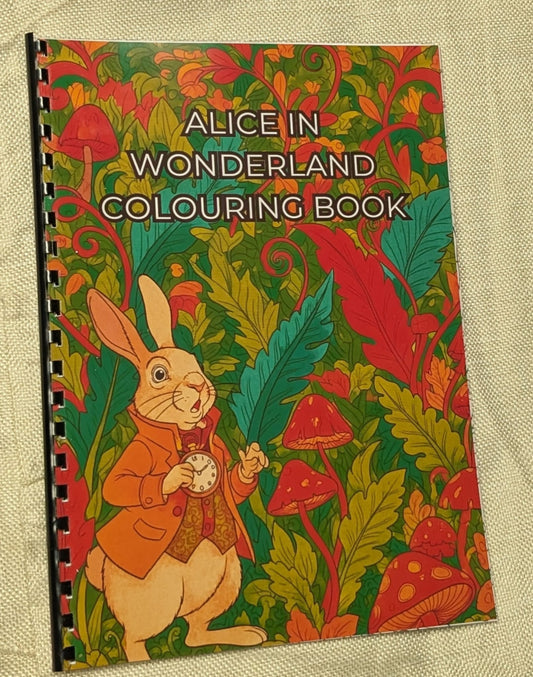 Alice in Wonderland Inspired Colouring Book