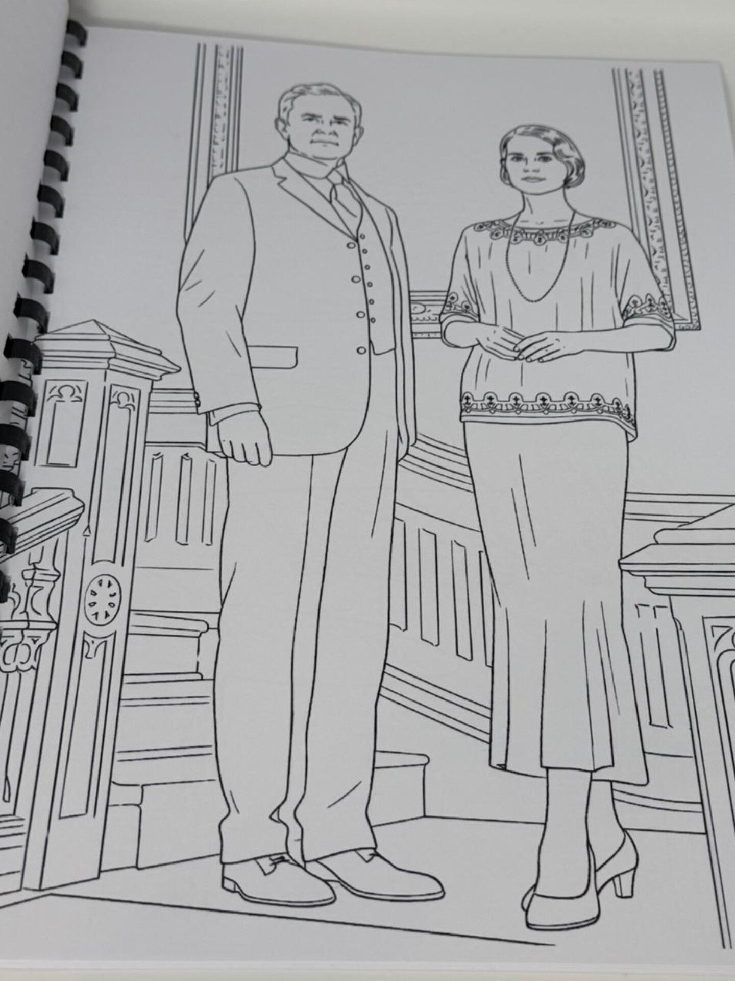 Historic Manor Drama Colouring Book A4 | Vintage Style Colouring Book | 20+ Pages | Adults Colouring Book | Printed in UK