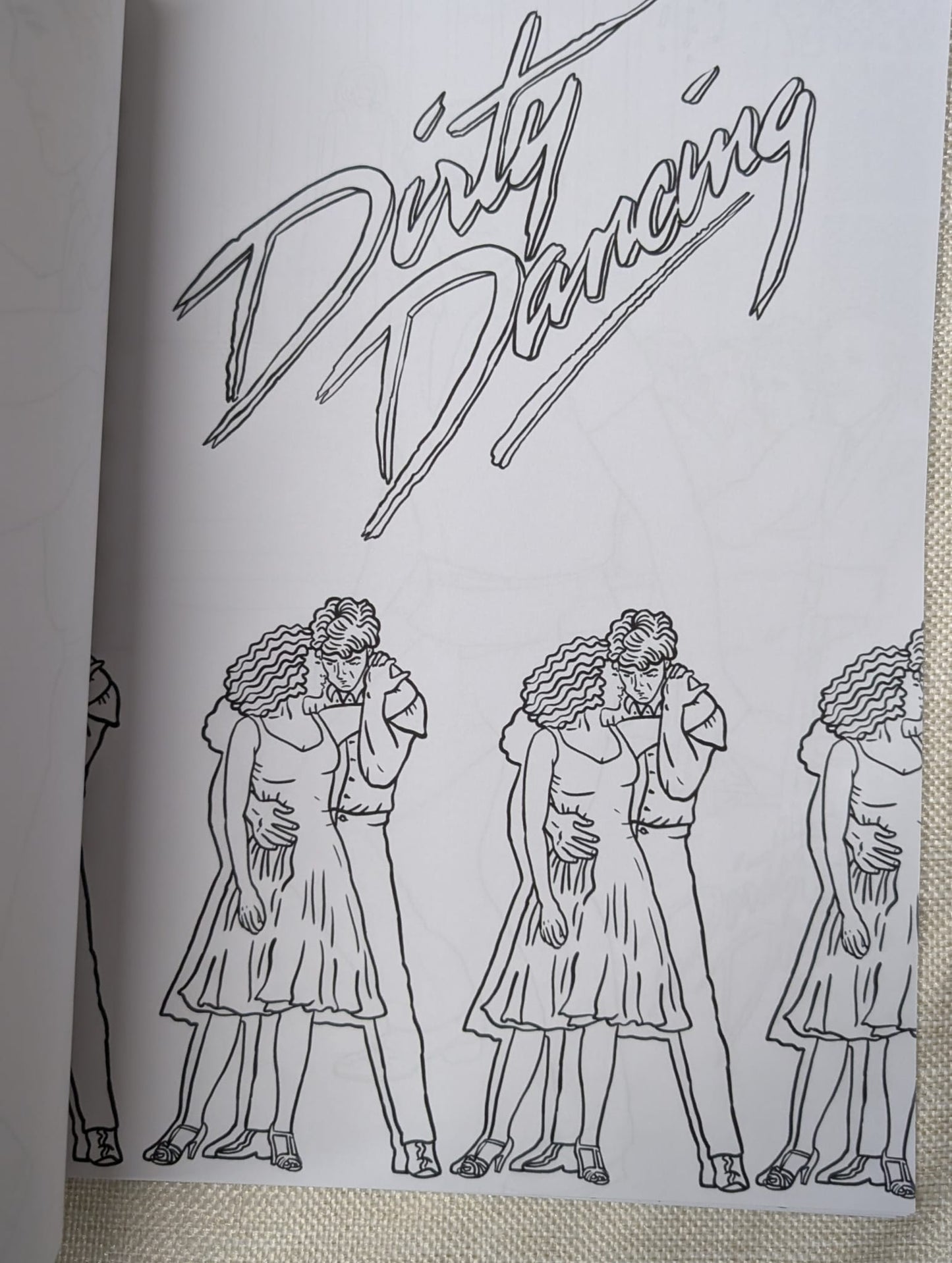 Romantic Dance Movie Colouring Book A4 | Classic Love Story Colouring Book | 20+ Pages | Adults Colouring Book | Printed in UK