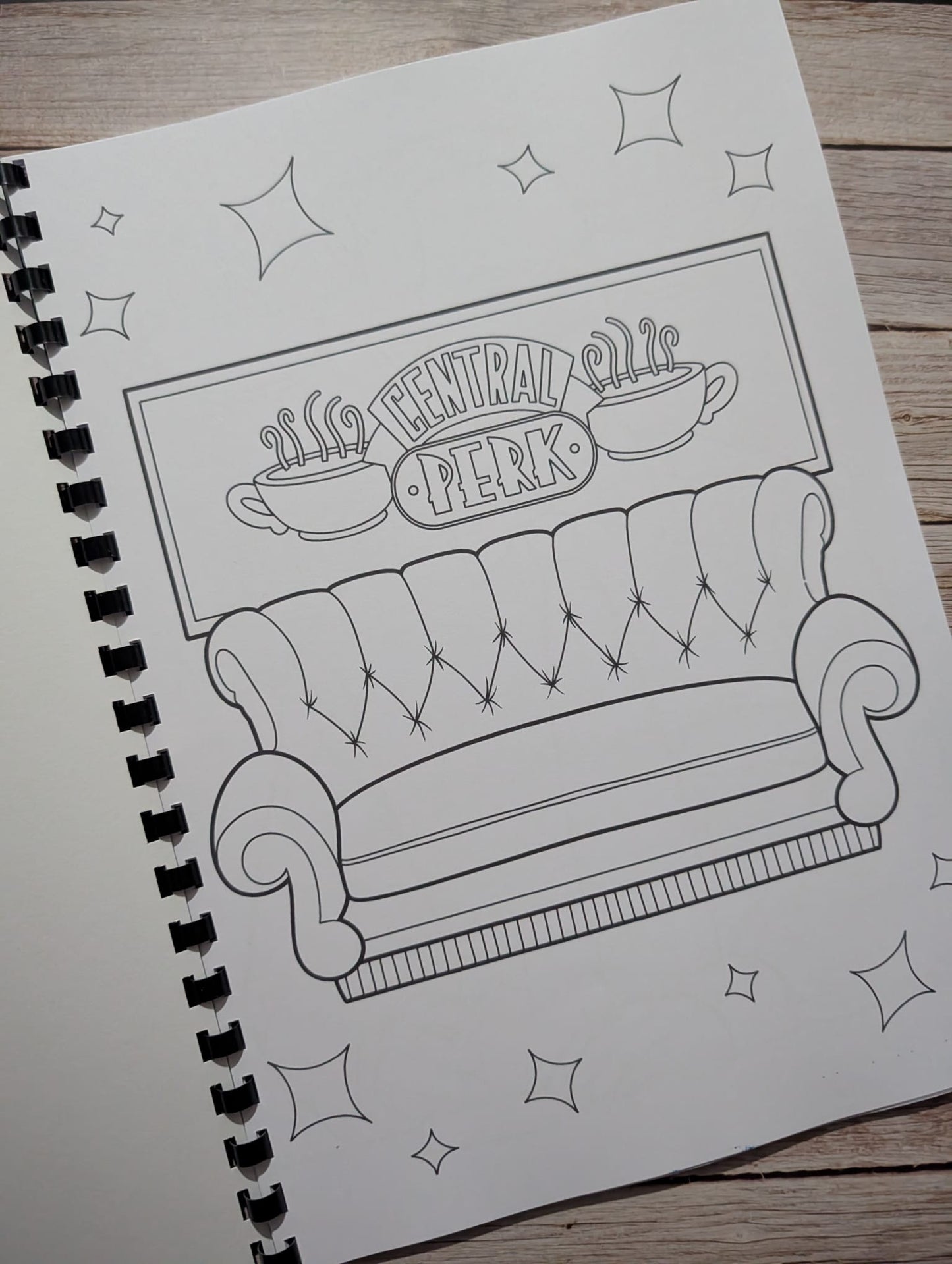 Friends TV Show Colouring Book A4 | Sitcom Inspired Colouring Book | 20+ Pages | Adults Colouring Book | Printed in UK