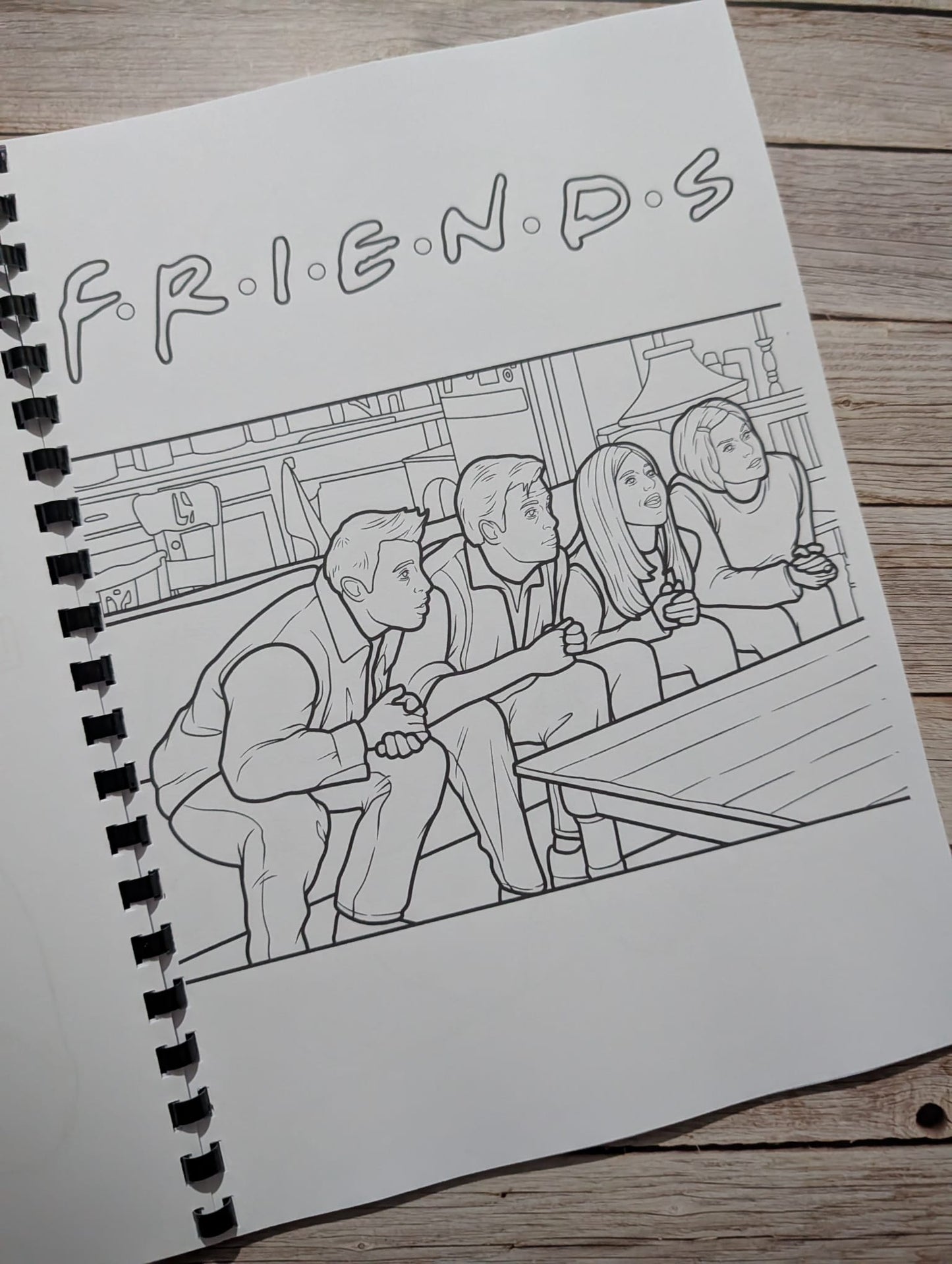 Friends TV Show Colouring Book A4 | Sitcom Inspired Colouring Book | 20+ Pages | Adults Colouring Book | Printed in UK