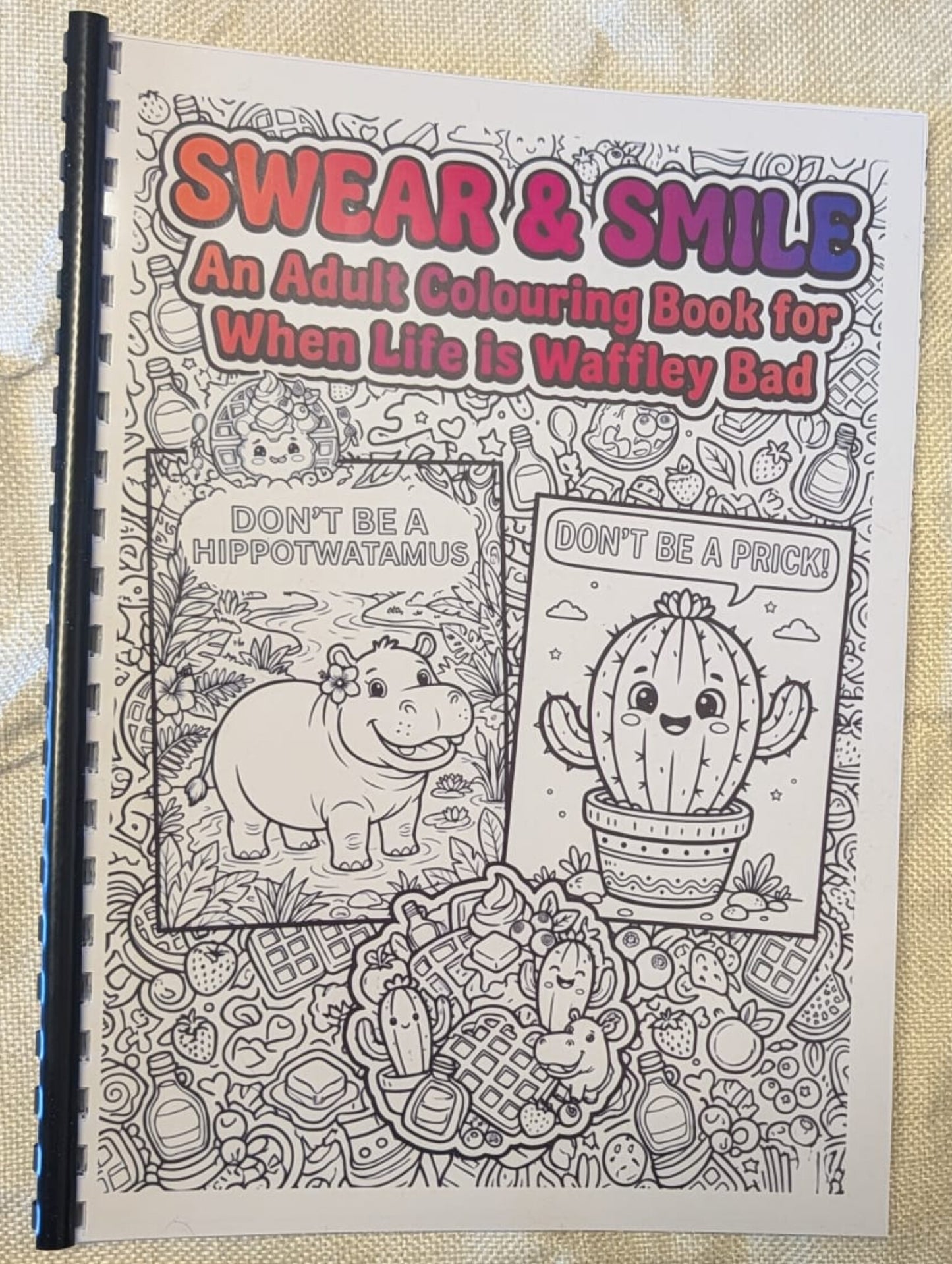 Adult Swear Colouring Book A4 | Funny Rude Colouring Book for Stress Relief | 20+ Pages | Humour Gift | Printed in UK