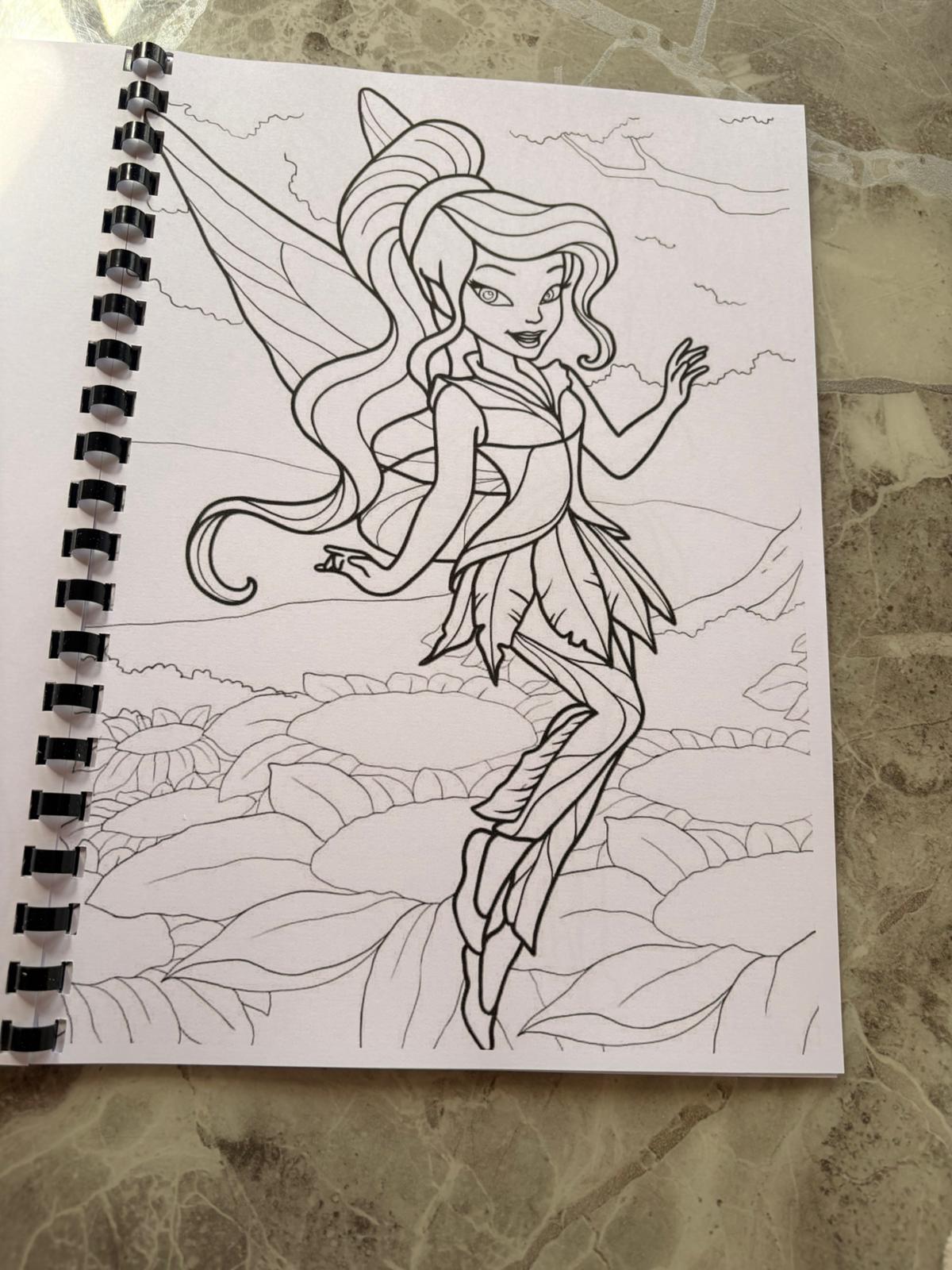 Fairy Magic Colouring Book A4 | Enchanted Fairy Colouring Book | 20+ Pages | Kids & Adults Colouring Book | Printed in UK