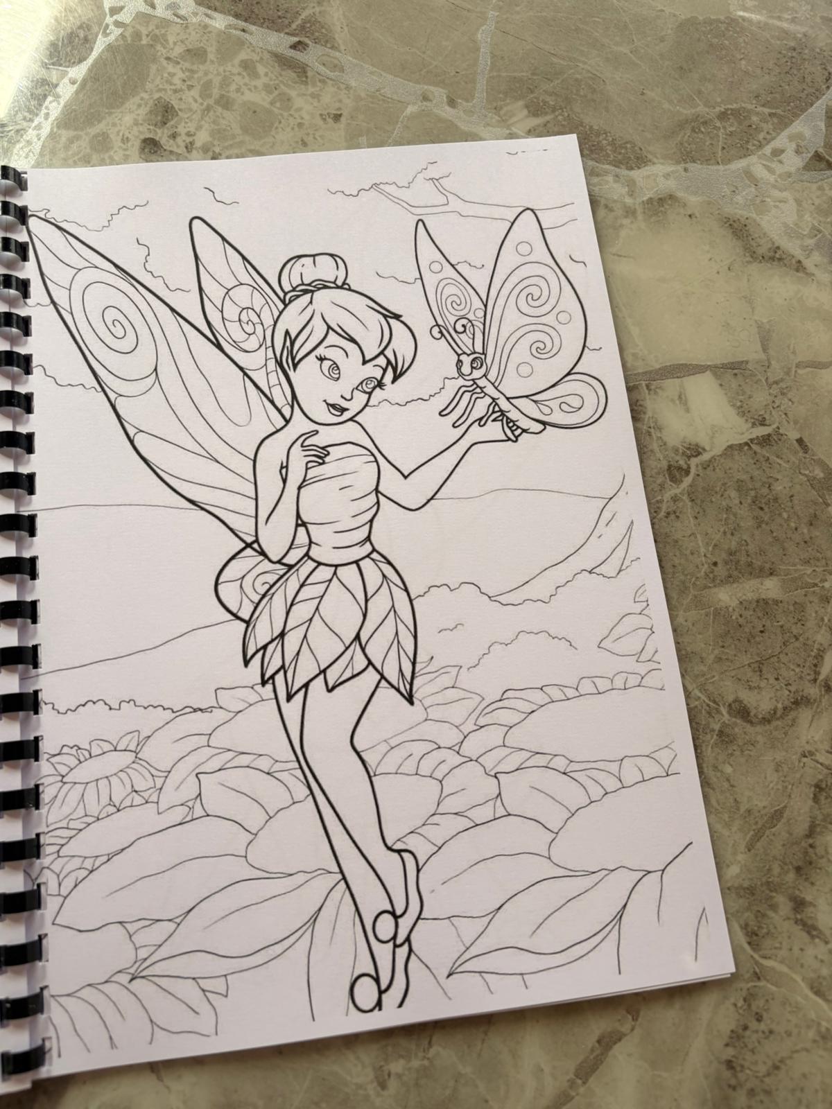 Fairy Magic Colouring Book A4 | Enchanted Fairy Colouring Book | 20+ Pages | Kids & Adults Colouring Book | Printed in UK