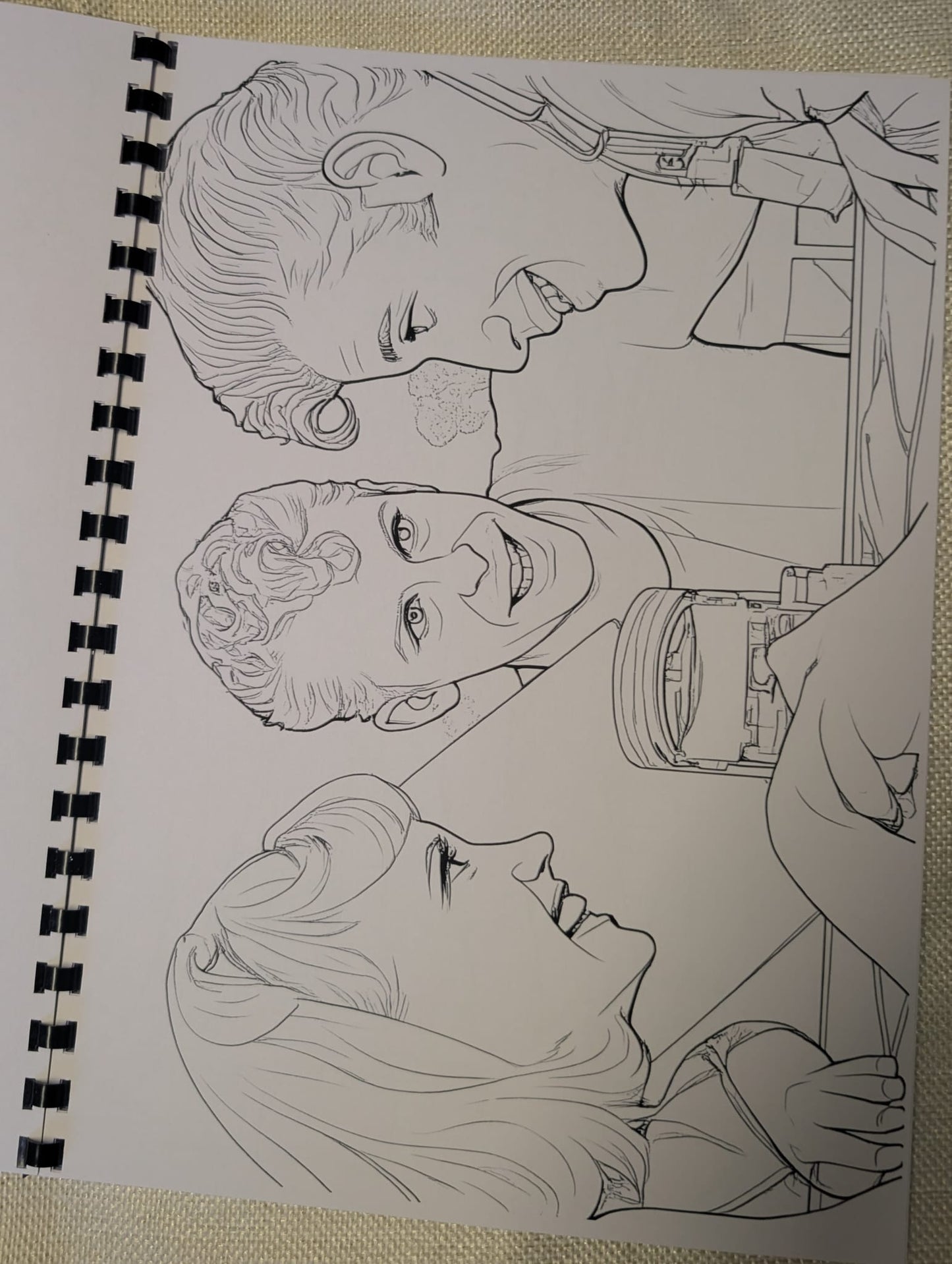 Grease Inspired Colouring Book | Retro Movie Musical Colouring Book | A4 Fan Colouring Book