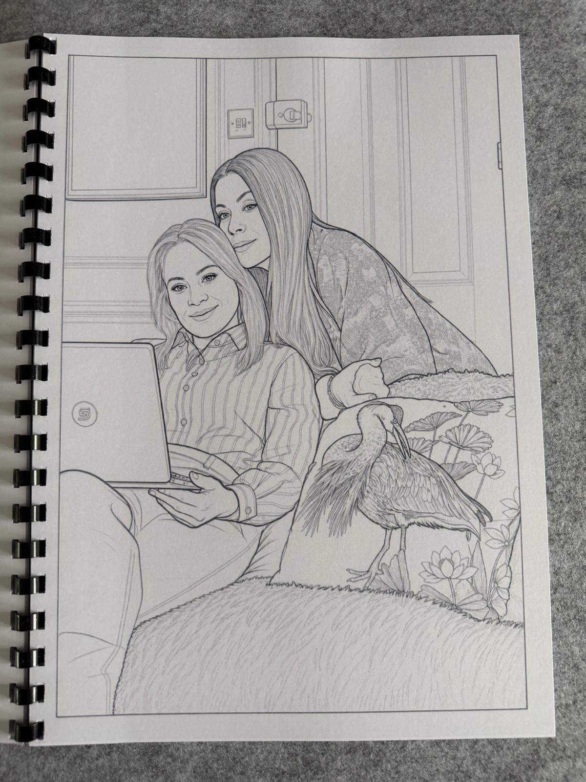 Swarla Inspired Colouring Book | Carla & Lisa Inspired TV Colouring Book | A4 Fan Colouring Book