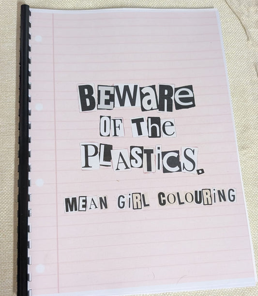 Mean Girls Inspired Colouring Book | Iconic Movie Colouring Book | A4 Fan Colouring Book