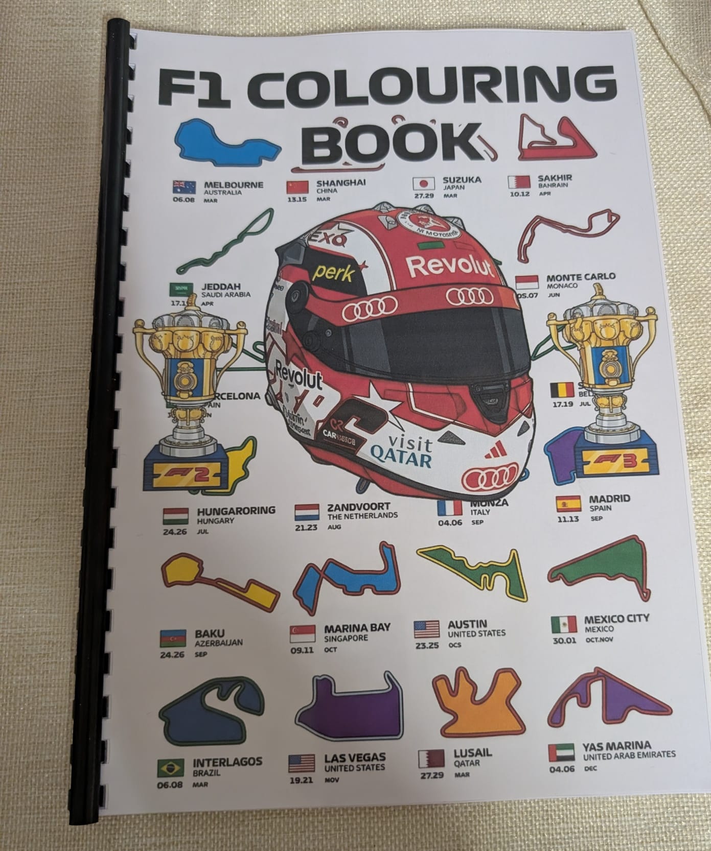 Formula 1 Inspired Colouring Book | F1 Racing Colouring Book | Motorsport A4 Colouring Book