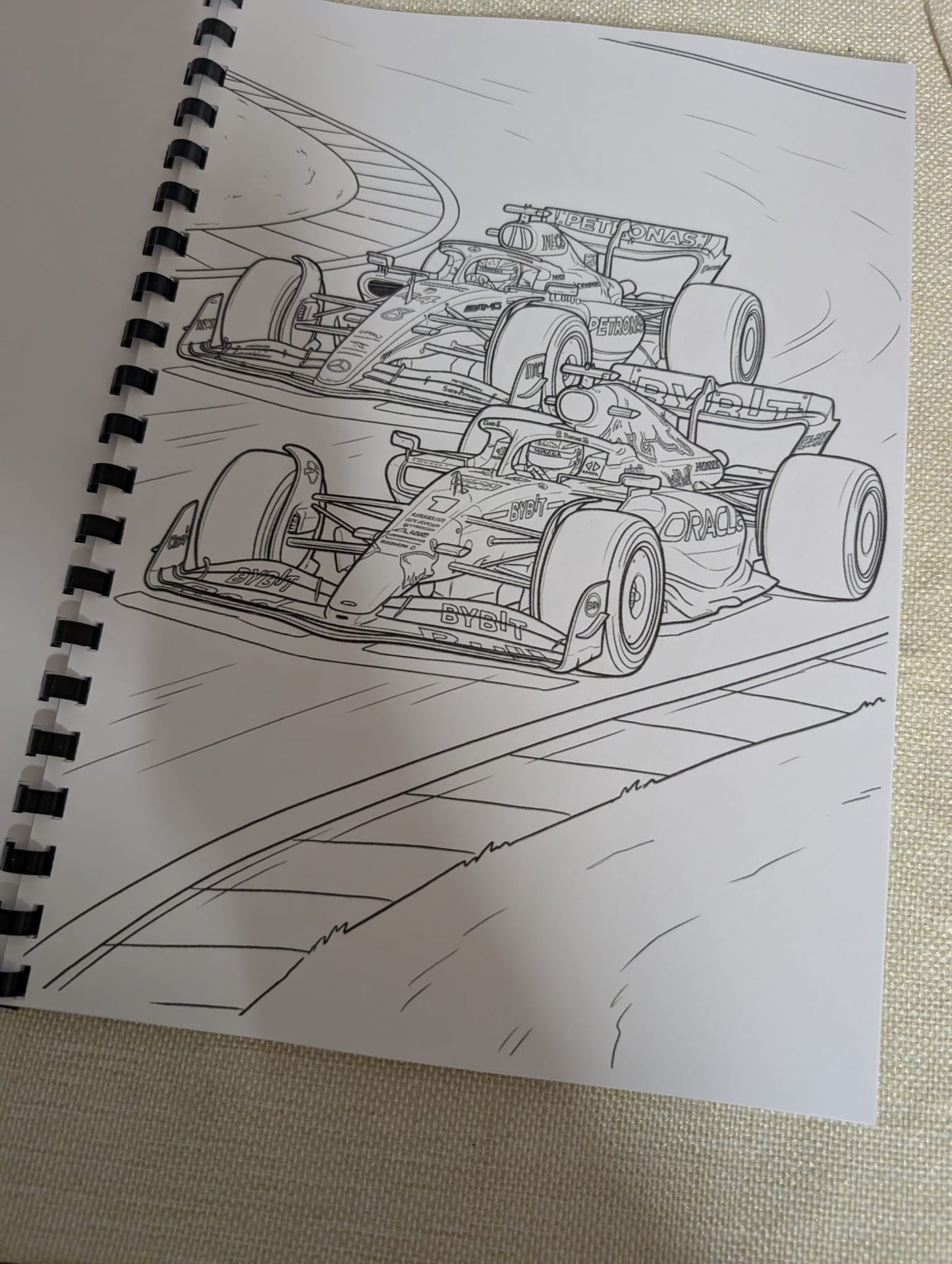 Formula 1 Inspired Colouring Book | F1 Racing Colouring Book | Motorsport A4 Colouring Book