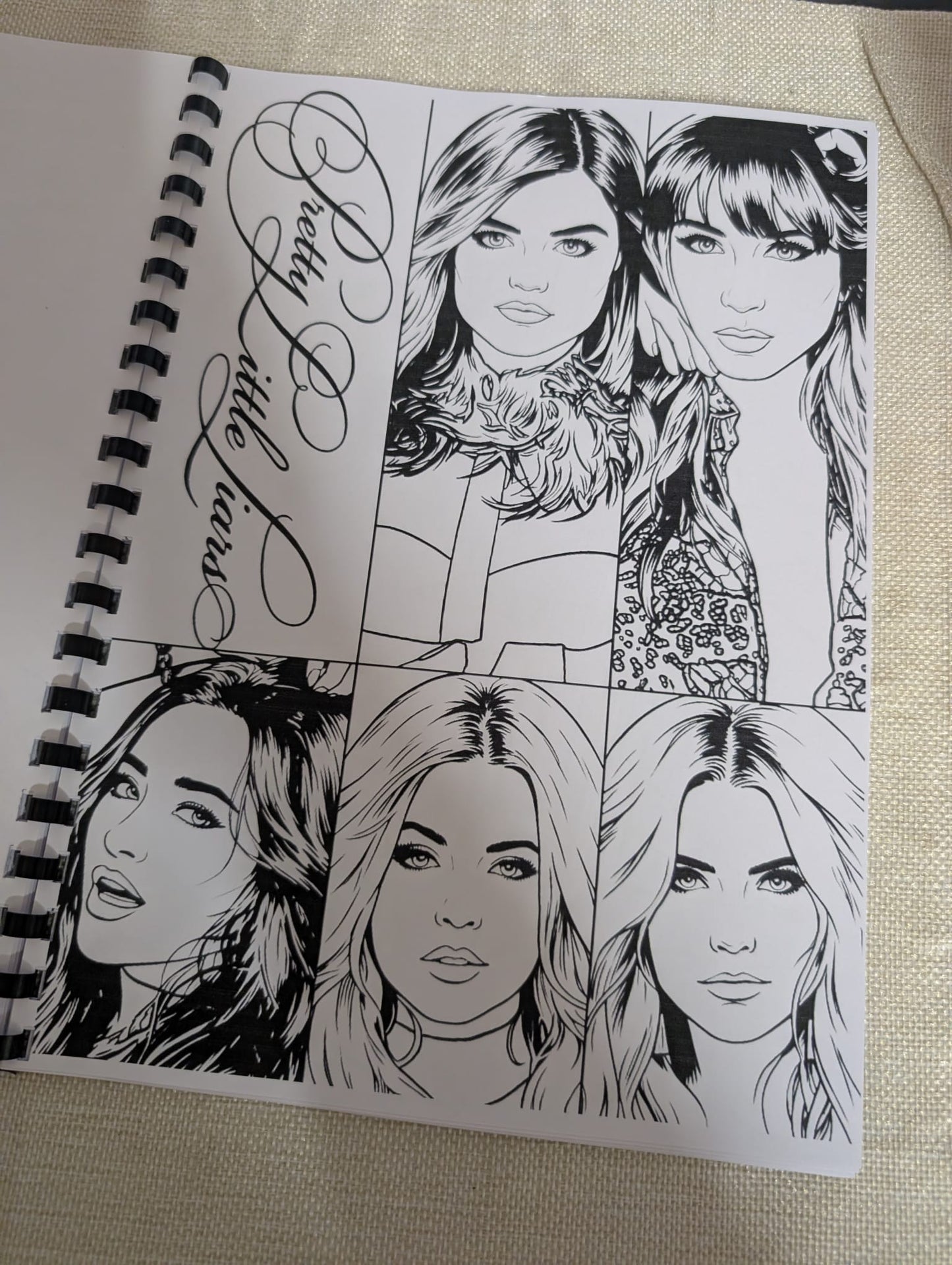 Pretty Little Liars Inspired Colouring Book | PLL Fan Colouring Book | A4 TV Series Colouring Book