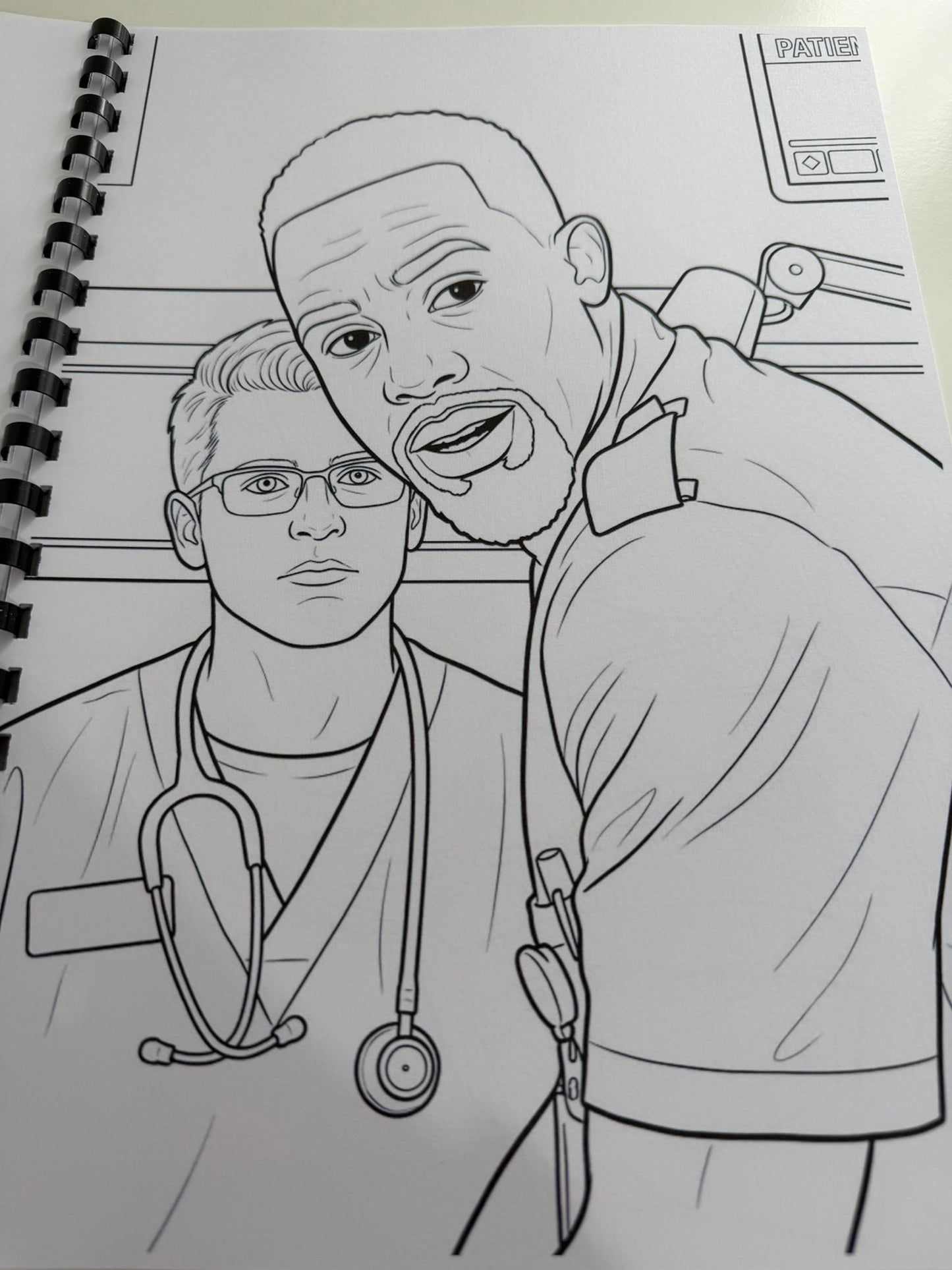Casualty Inspired Colouring Book | Medical Drama TV Colouring Book | A4 Fan Colouring Book