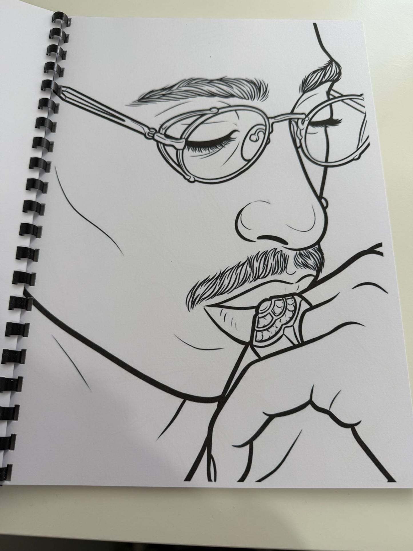 Tupac Inspired Colouring Book | Rap Legend Colouring Book | Music Fan A4 Colouring Book