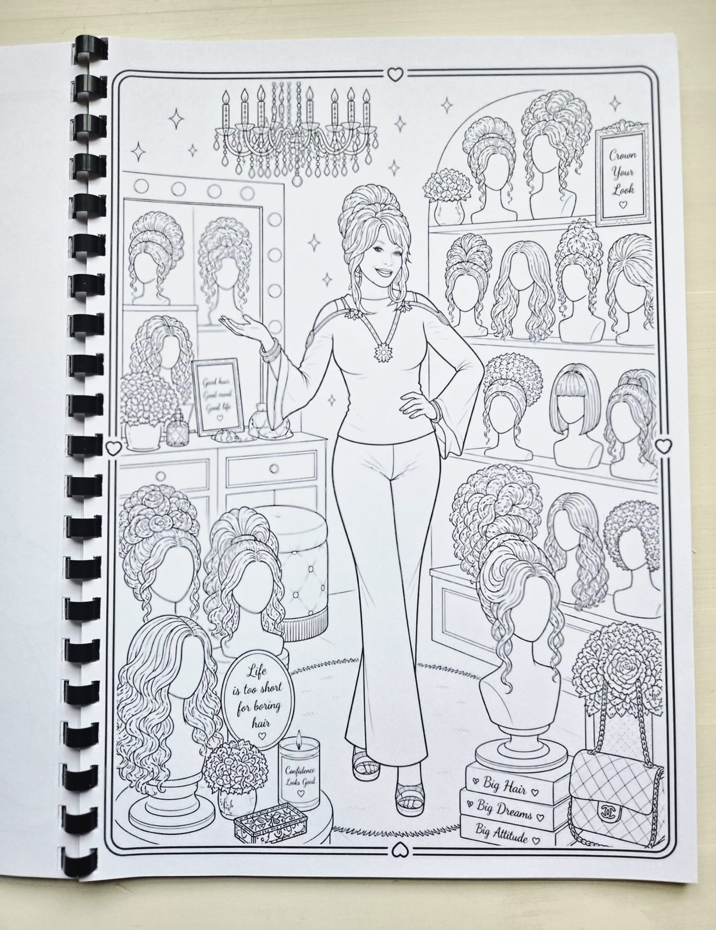Dolly Parton Inspired Colouring Book