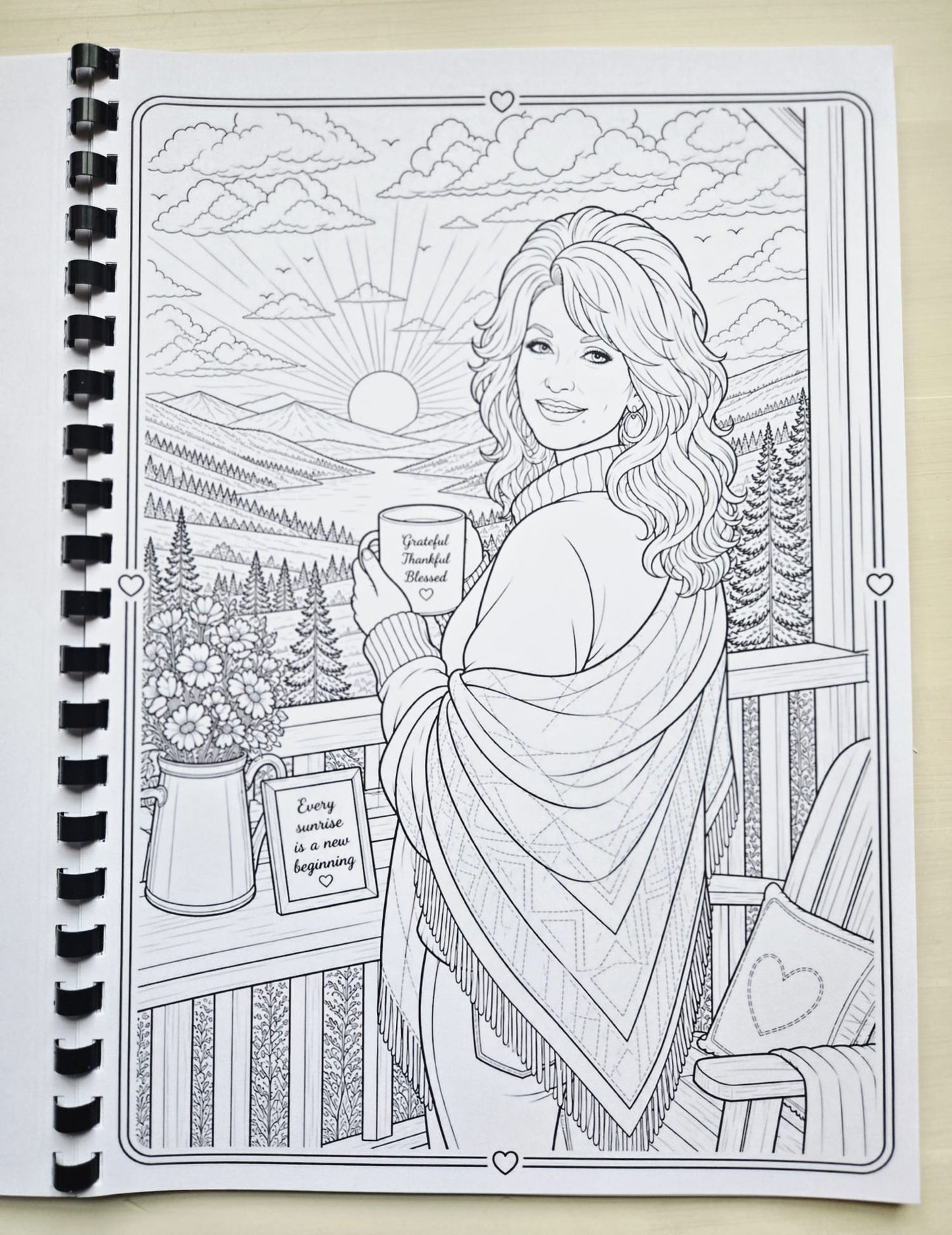 Dolly Parton Inspired Colouring Book