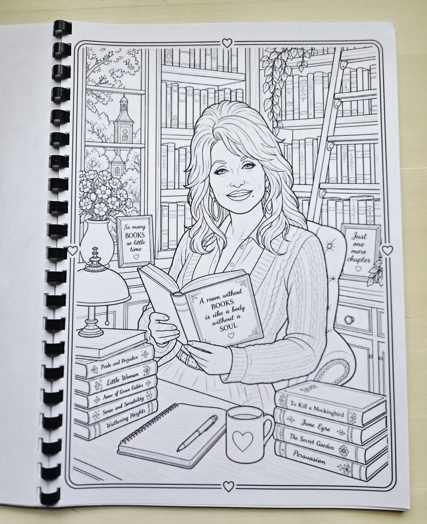 Dolly Parton Inspired Colouring Book