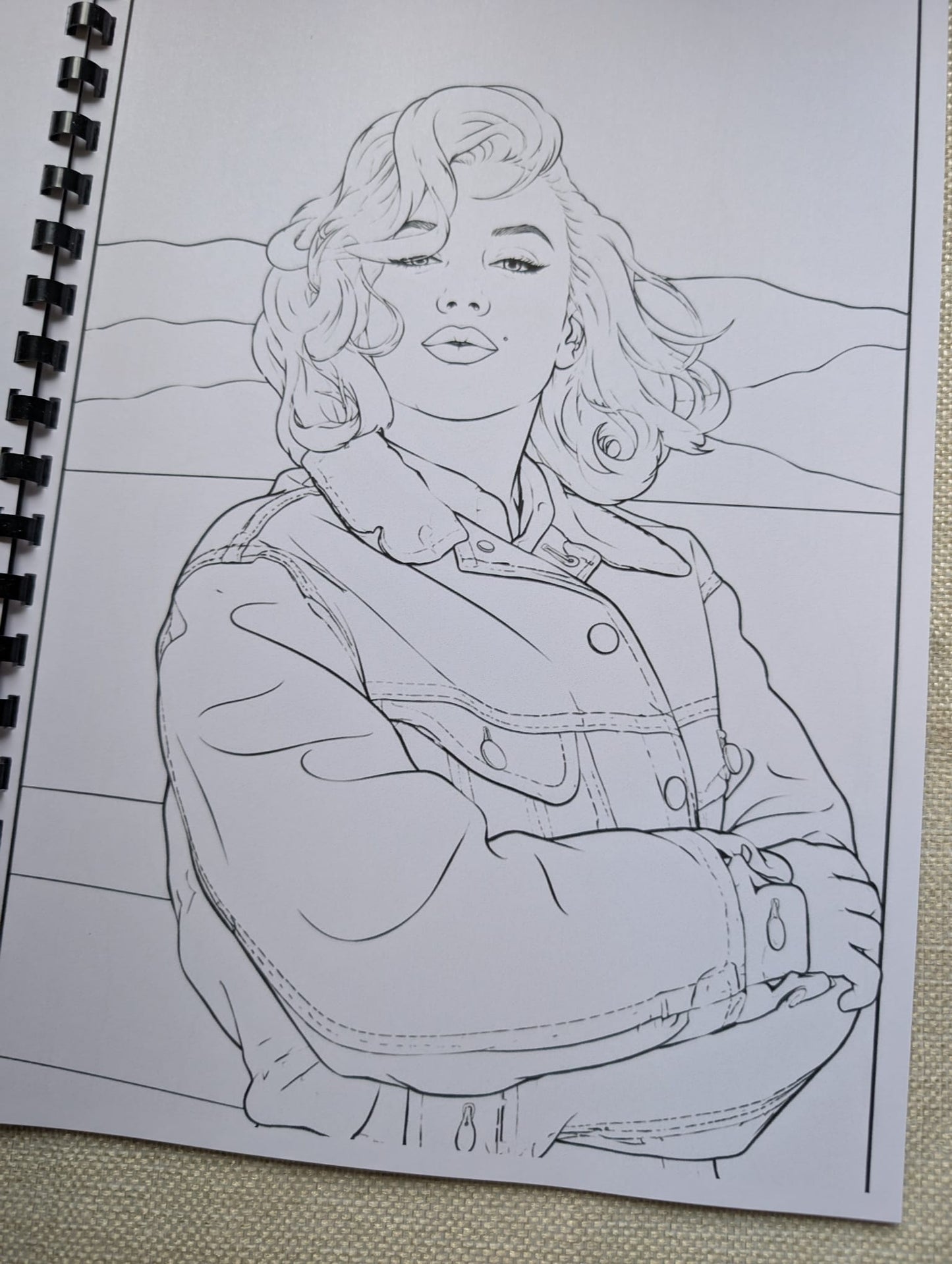 Marilyn Monroe Inspired Colouring Book