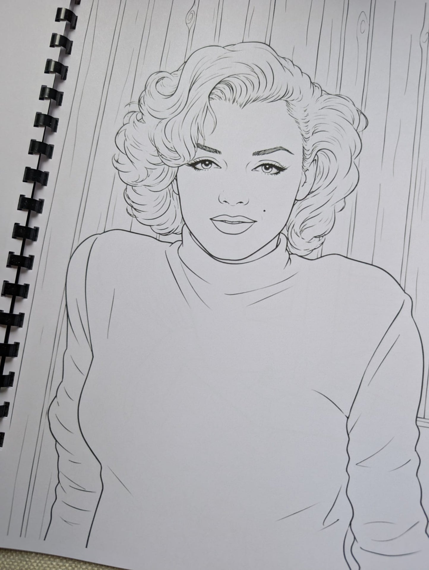 Marilyn Monroe Inspired Colouring Book