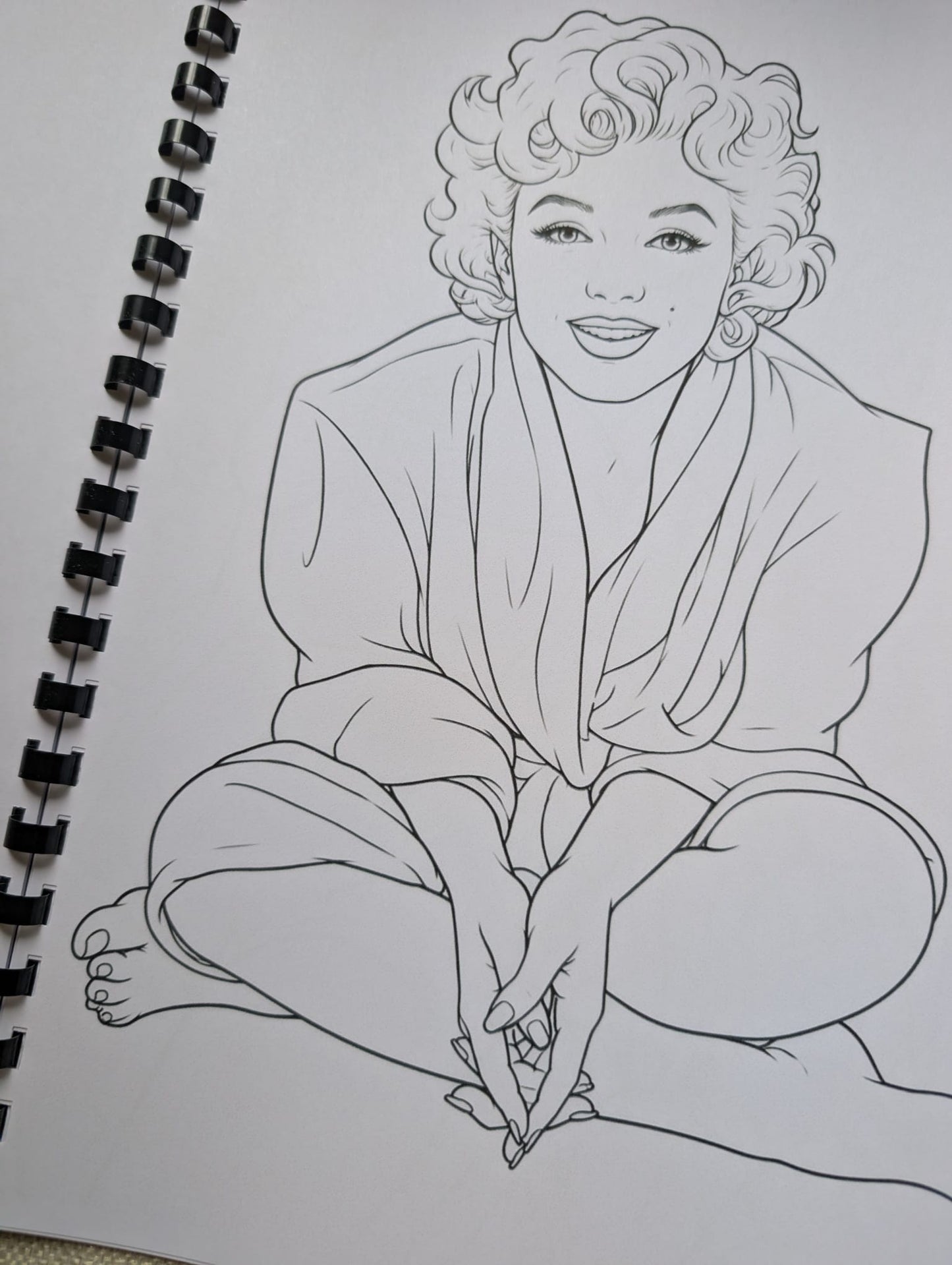 Marilyn Monroe Inspired Colouring Book