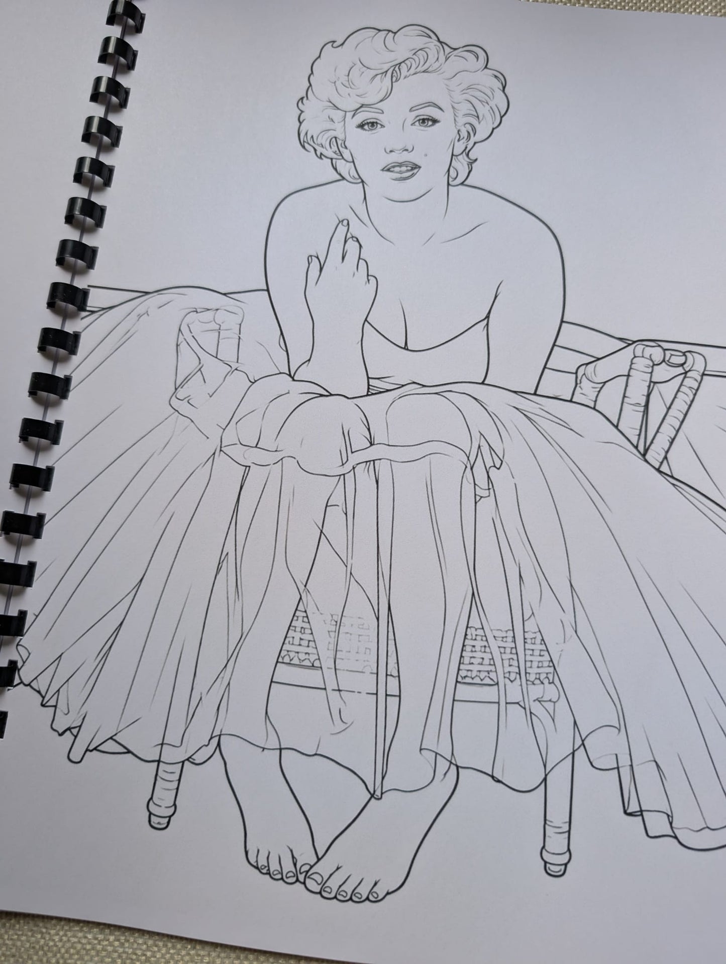 Marilyn Monroe Inspired Colouring Book