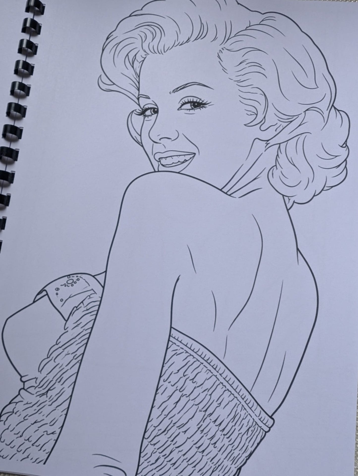 Marilyn Monroe Inspired Colouring Book