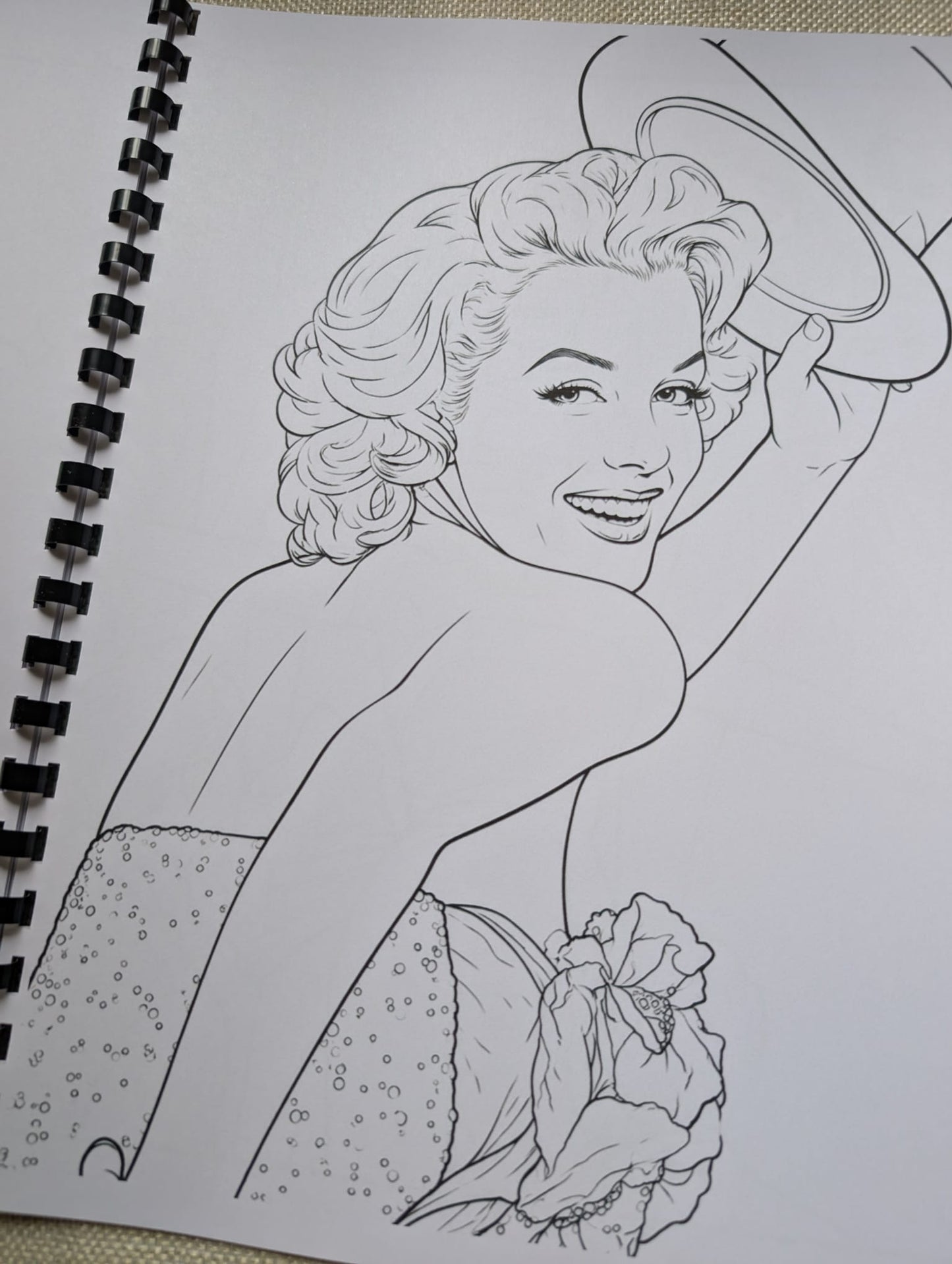 Marilyn Monroe Inspired Colouring Book