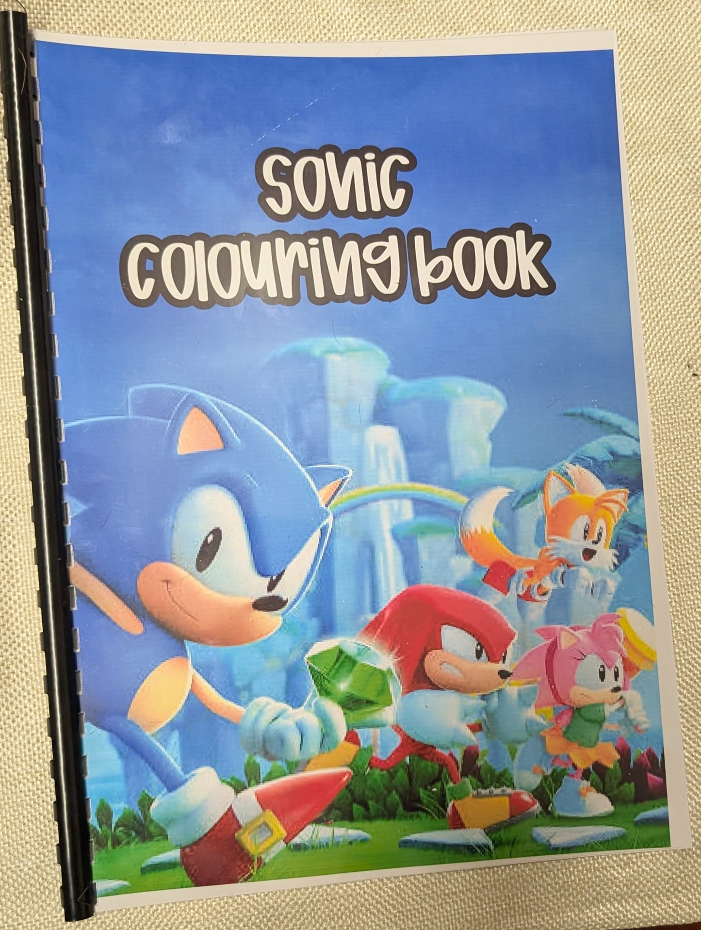 Speedy Hedgehog Colouring Book A4 | Fun Cartoon Colouring Book for Kids & Adults | 20+ Pages | Printed in UK