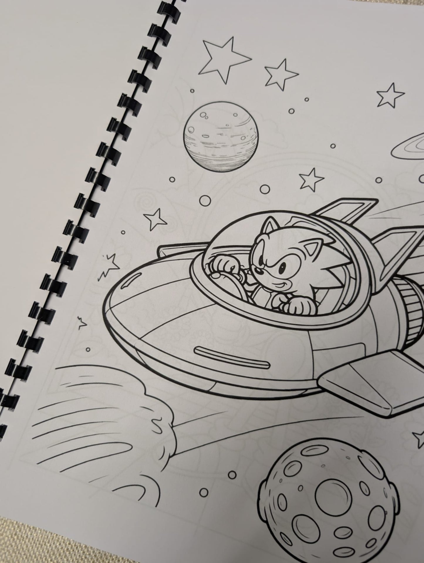 Speedy Hedgehog Colouring Book A4 | Fun Cartoon Colouring Book for Kids & Adults | 20+ Pages | Printed in UK