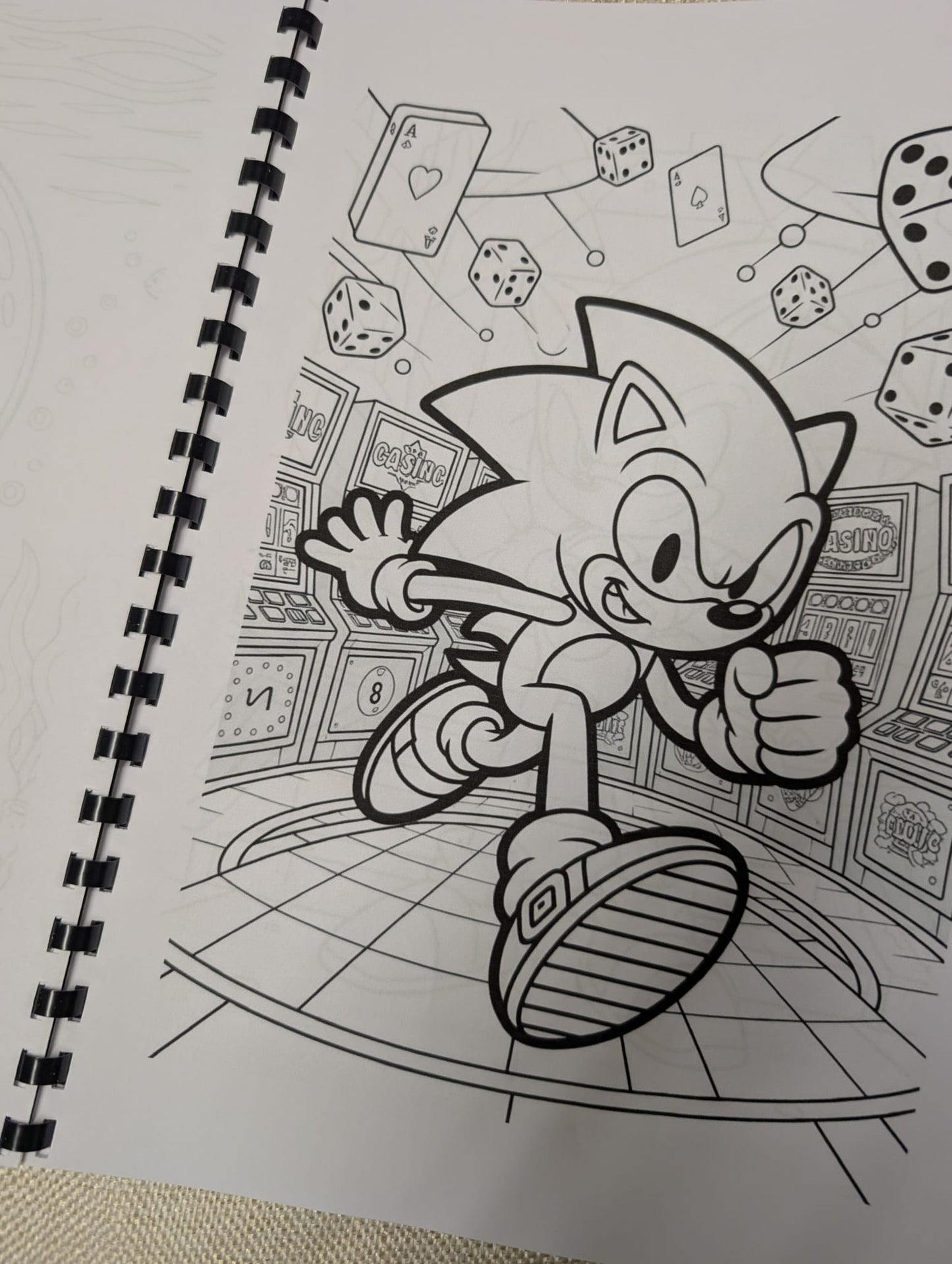 Speedy Hedgehog Colouring Book A4 | Fun Cartoon Colouring Book for Kids & Adults | 20+ Pages | Printed in UK