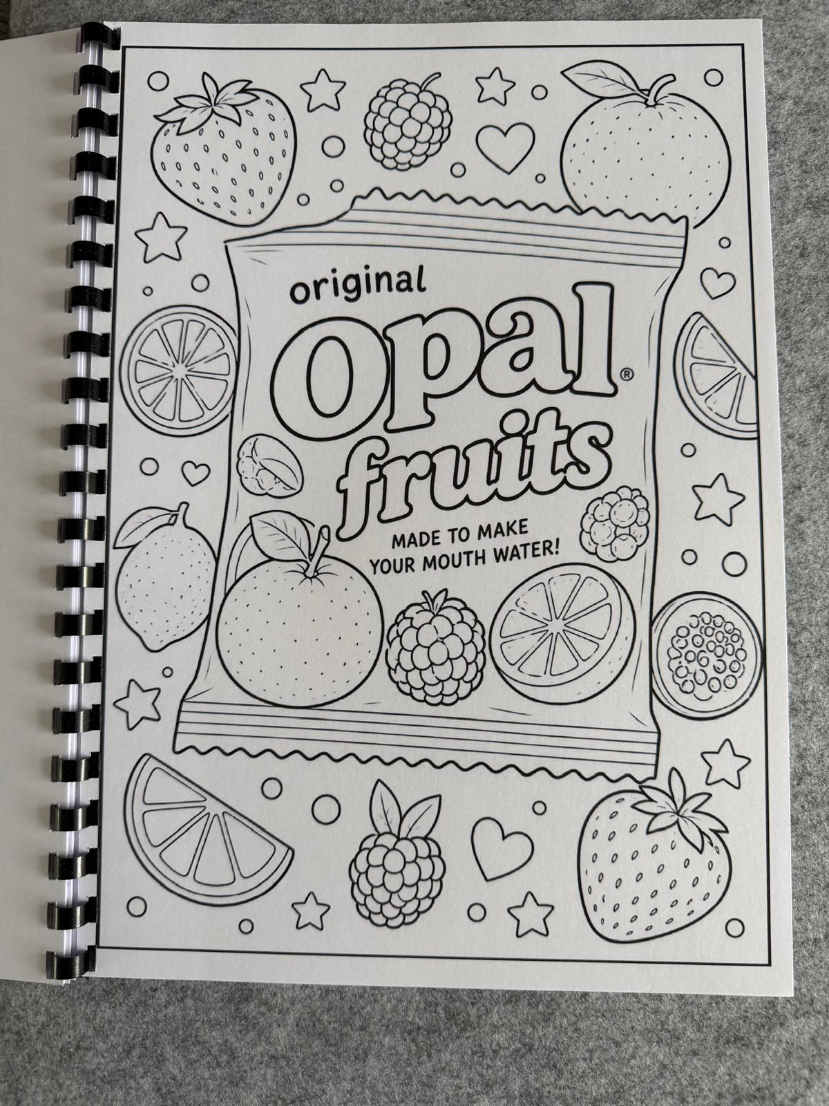 Nostalgia Food Colouring Book | Retro Snacks & Childhood Treats Colouring Book | A4 Colouring Book