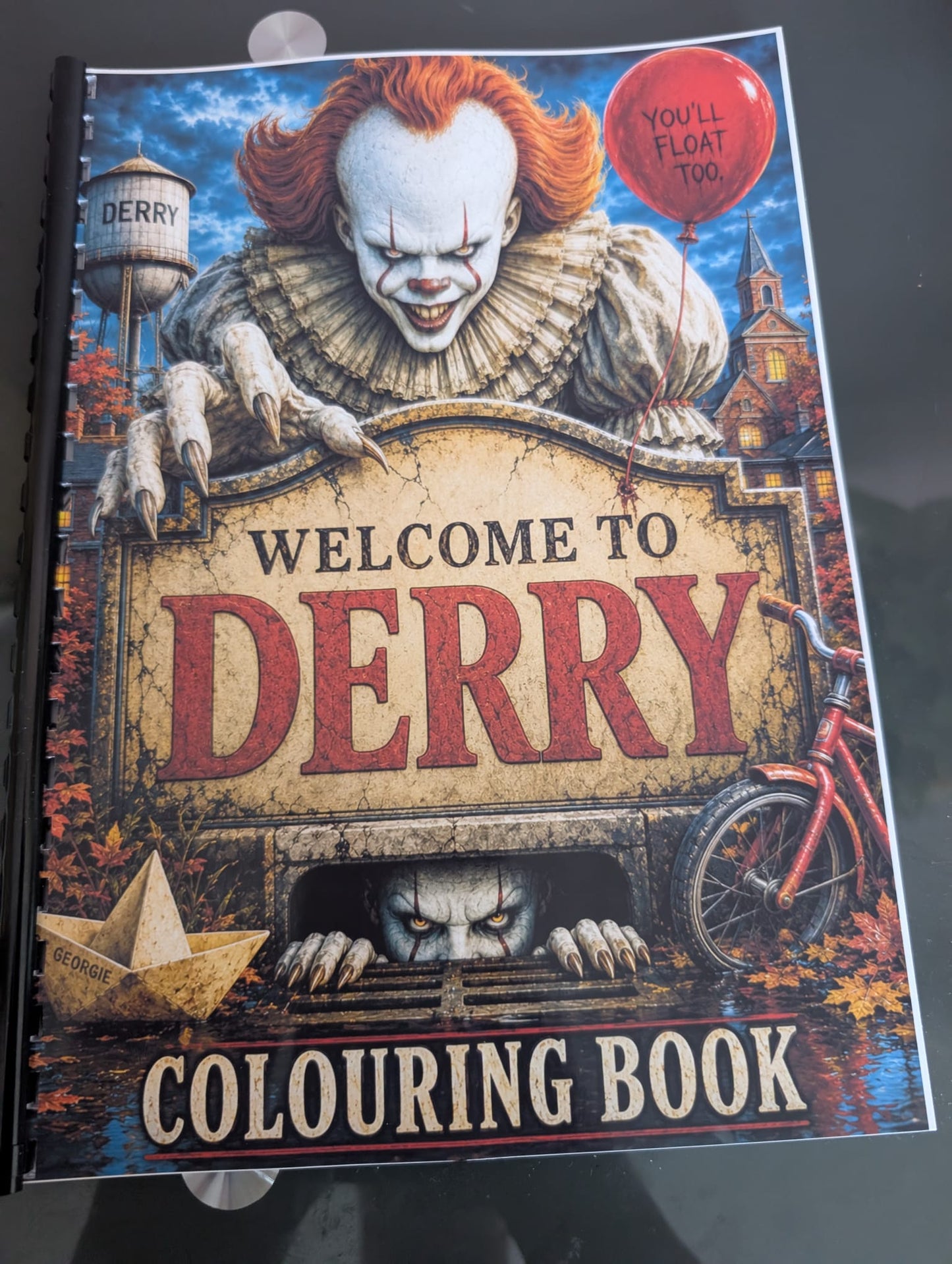 Welcome to Derry Inspired Horror Colouring Book