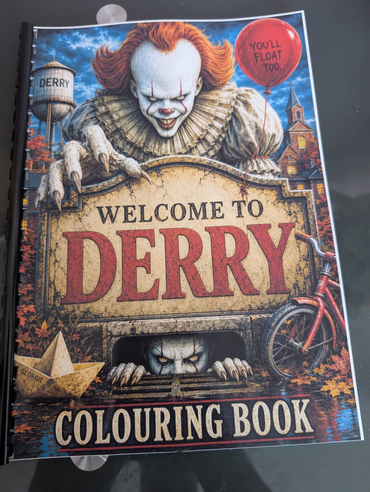 Welcome to Derry Inspired Horror Colouring Book