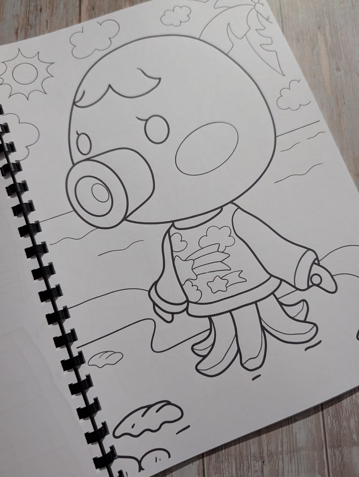 Cosy Village Colouring Book A4 | Cute Life Simulation Colouring Book | 20+ Pages | Aesthetic Colouring Book | Printed in UK