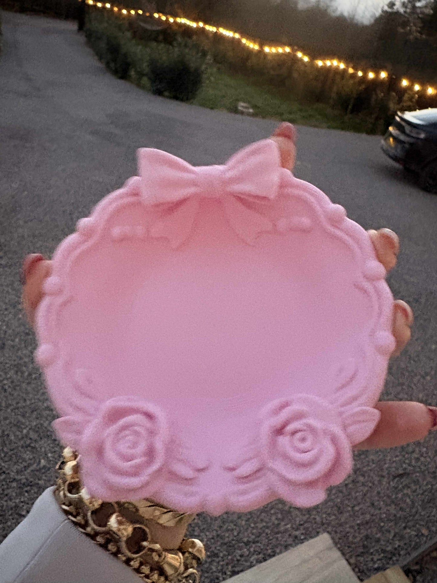 Bow & Roses Trinket Tray