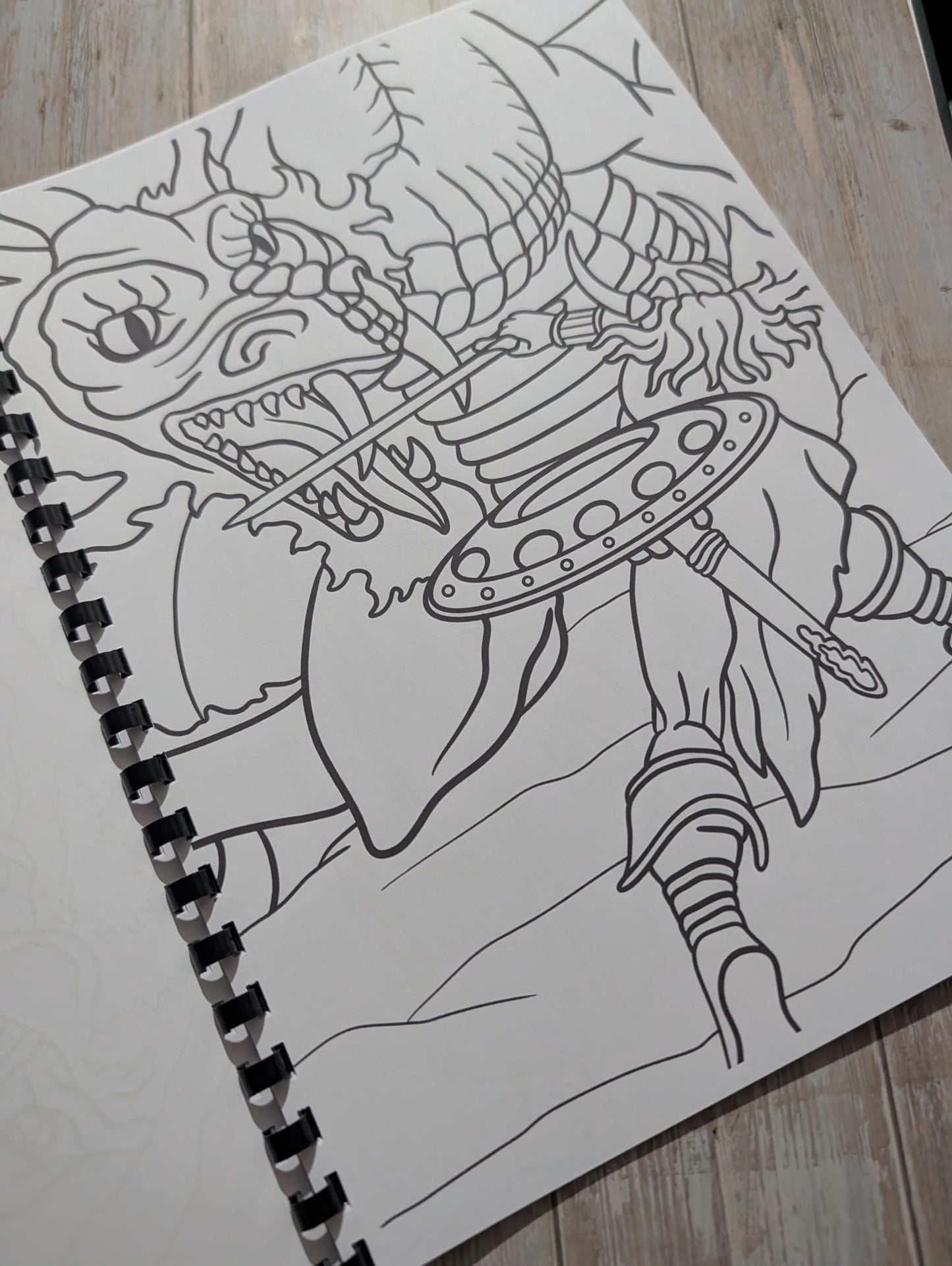 Fantasy Role Playing Colouring Book A4 | Dungeon Adventure Colouring Book | 20+ Pages | Adult Fantasy Colouring Book | Printed in UK