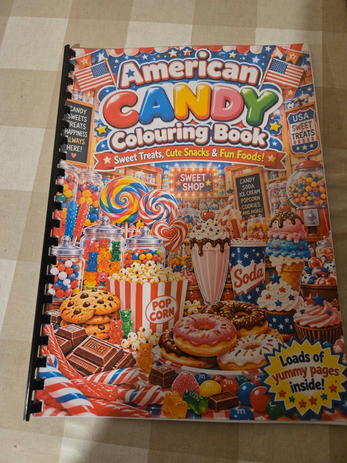 American Candy Colouring Book front cover