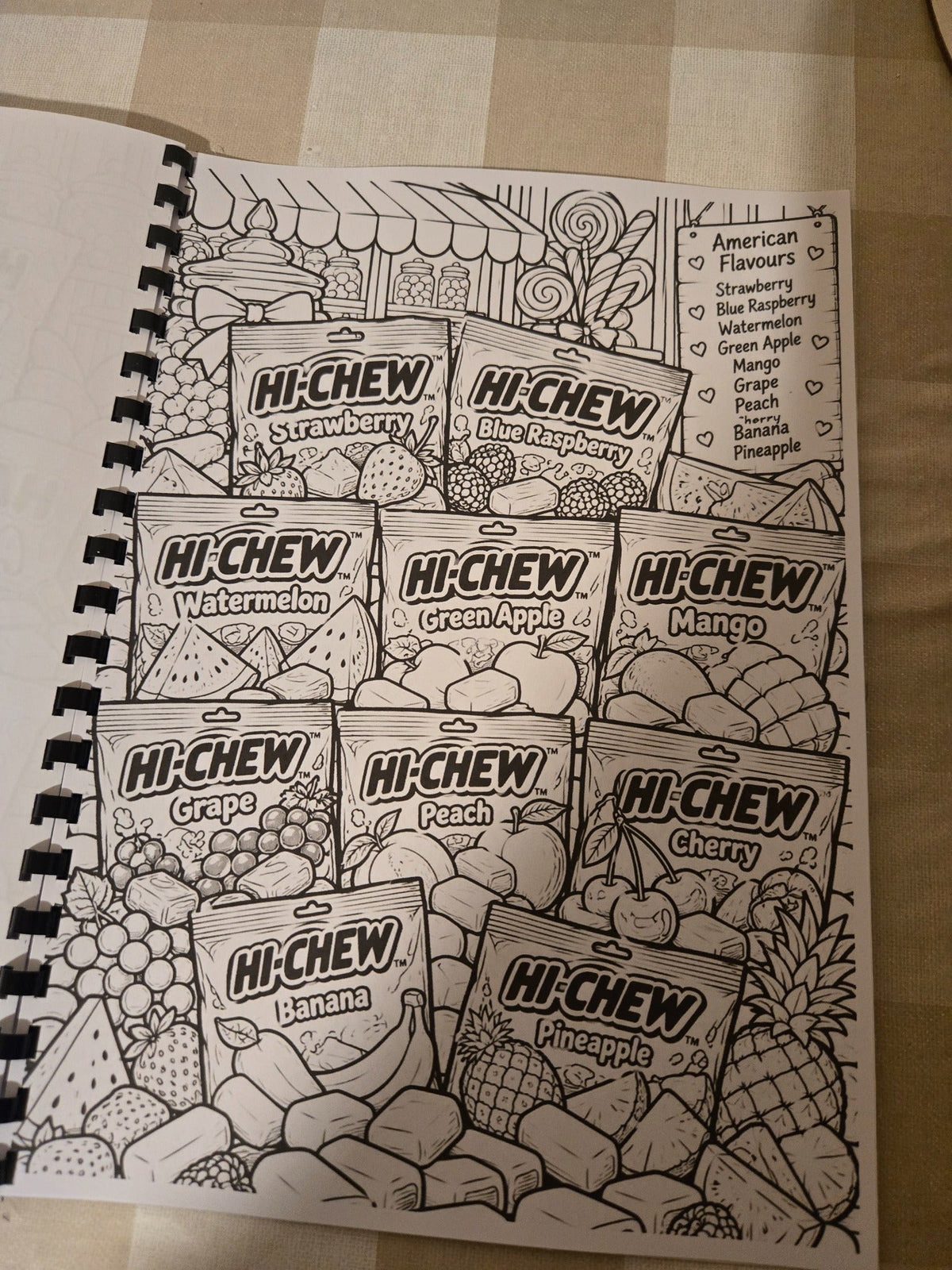 American Candy Colouring Book sample colouring page 9