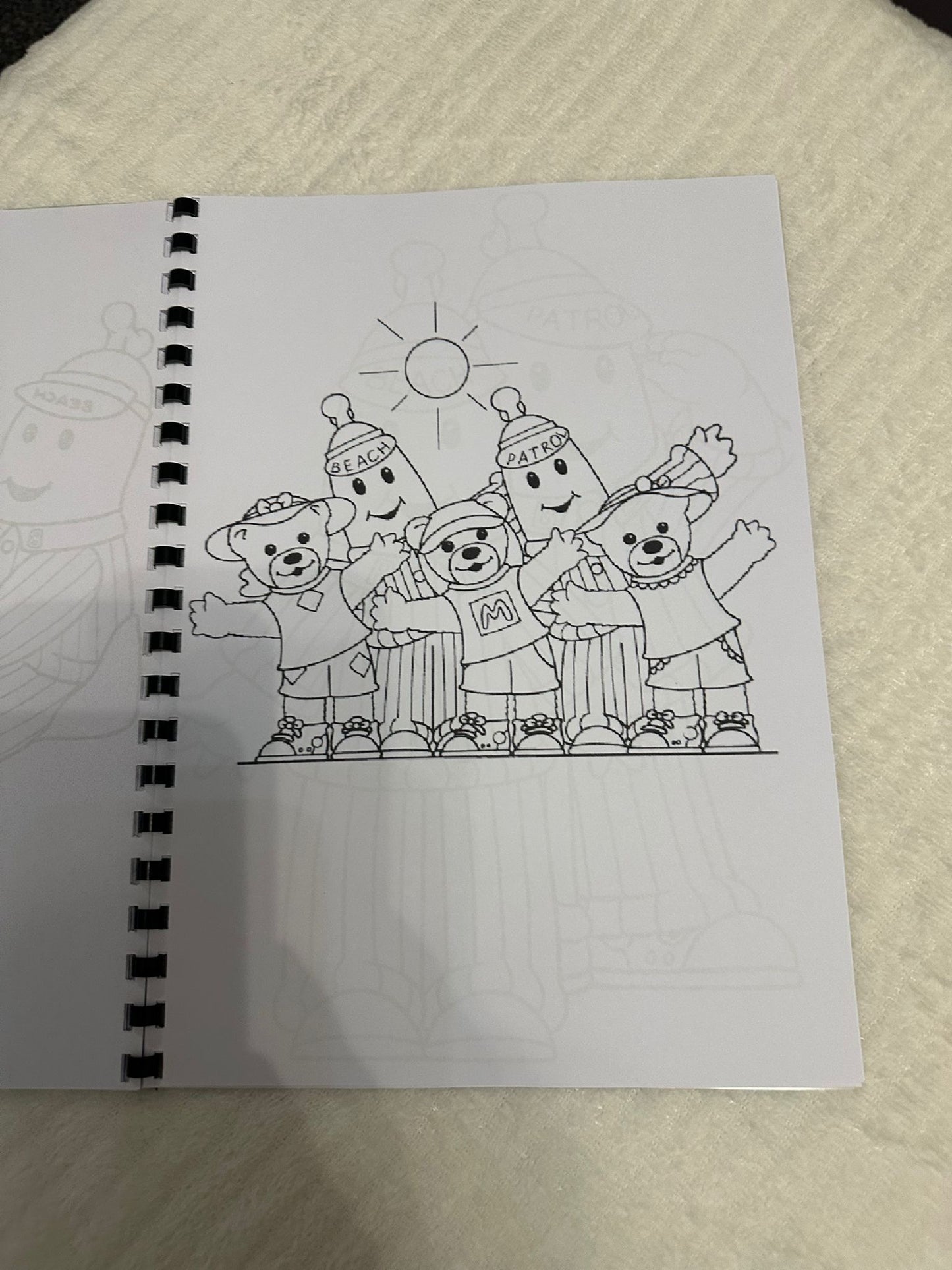 Striped Banana Friends Colouring Book