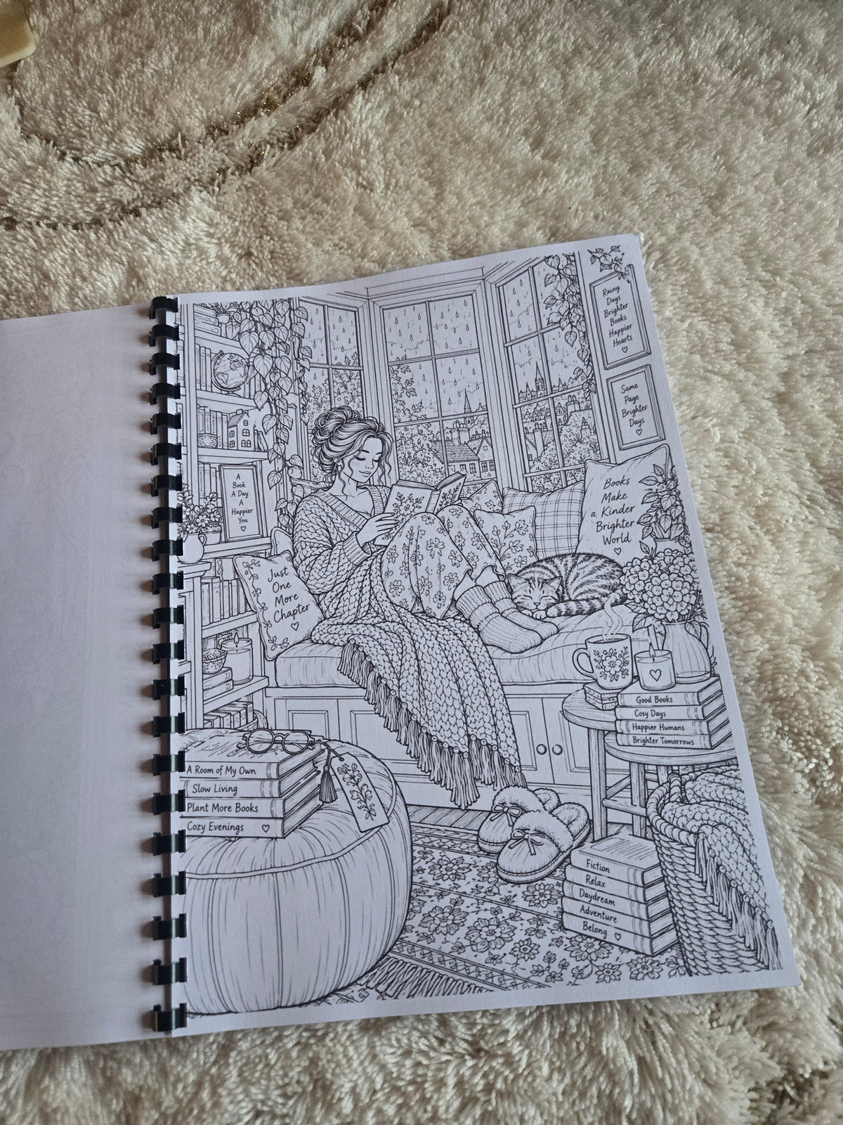 Book Lovers colouring book photograph 1