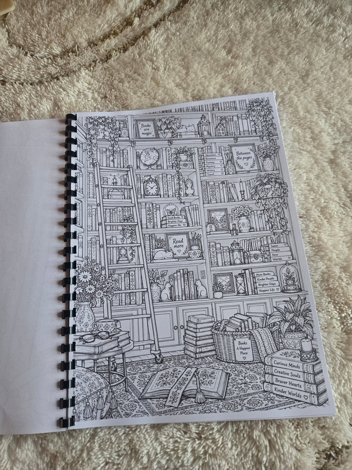 Book Lovers colouring book photograph 4
