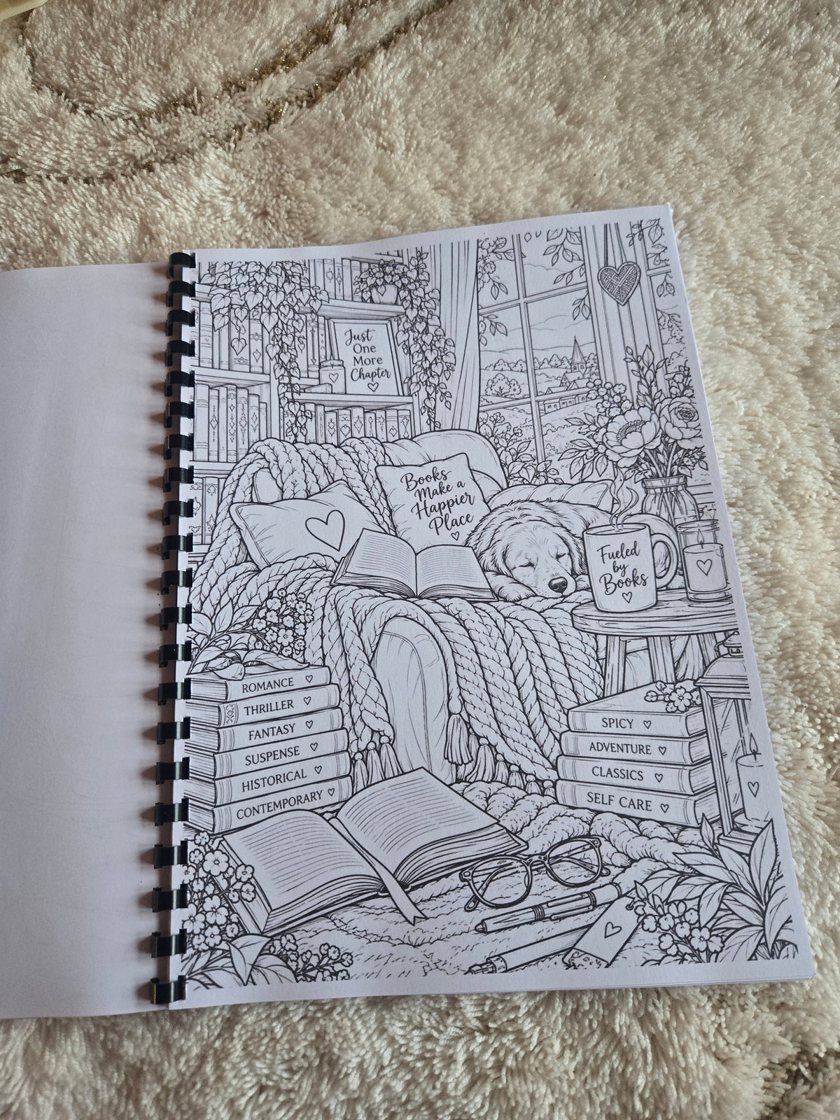 Book Lovers colouring book photograph 6