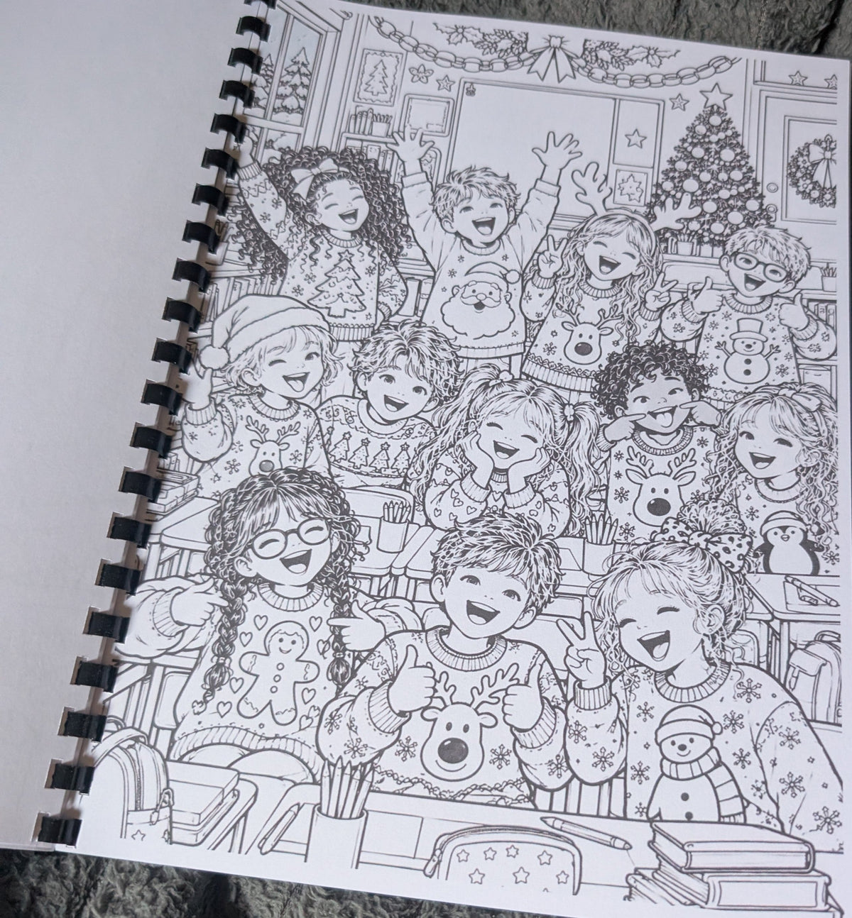 British Christmas colouring book photograph 12