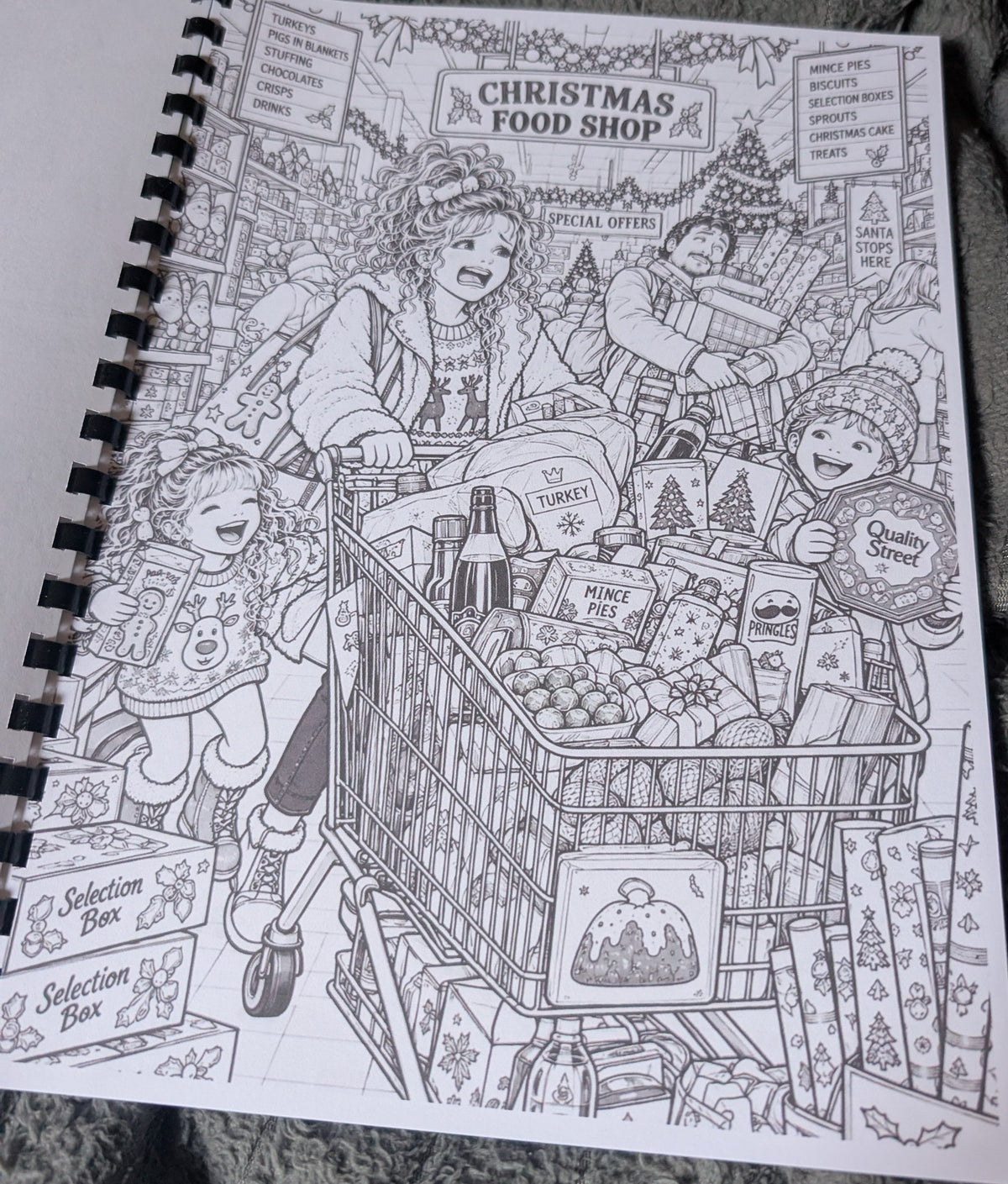 British Christmas colouring book photograph 15
